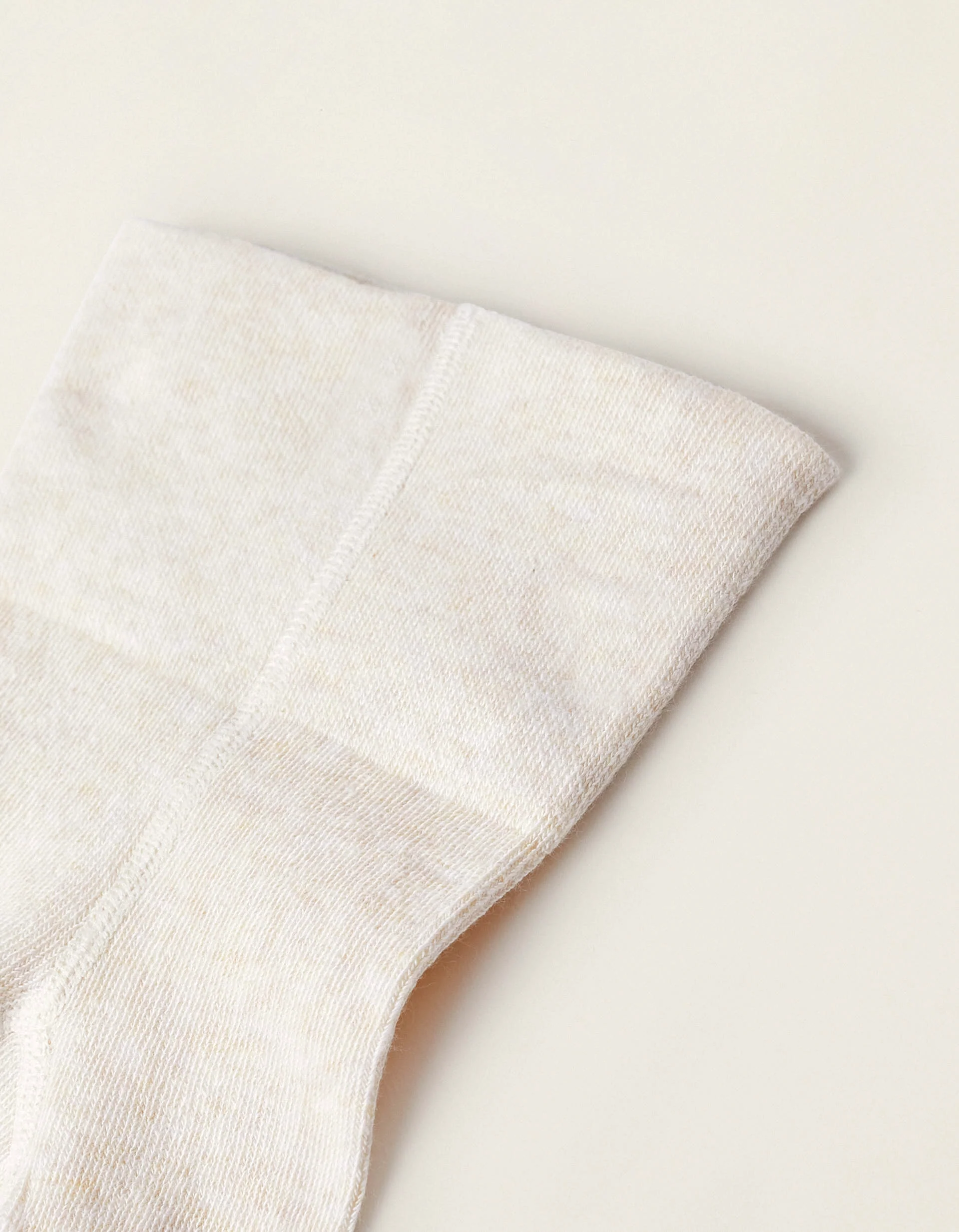 High-Waist Cotton Tights for Newborns, Beige