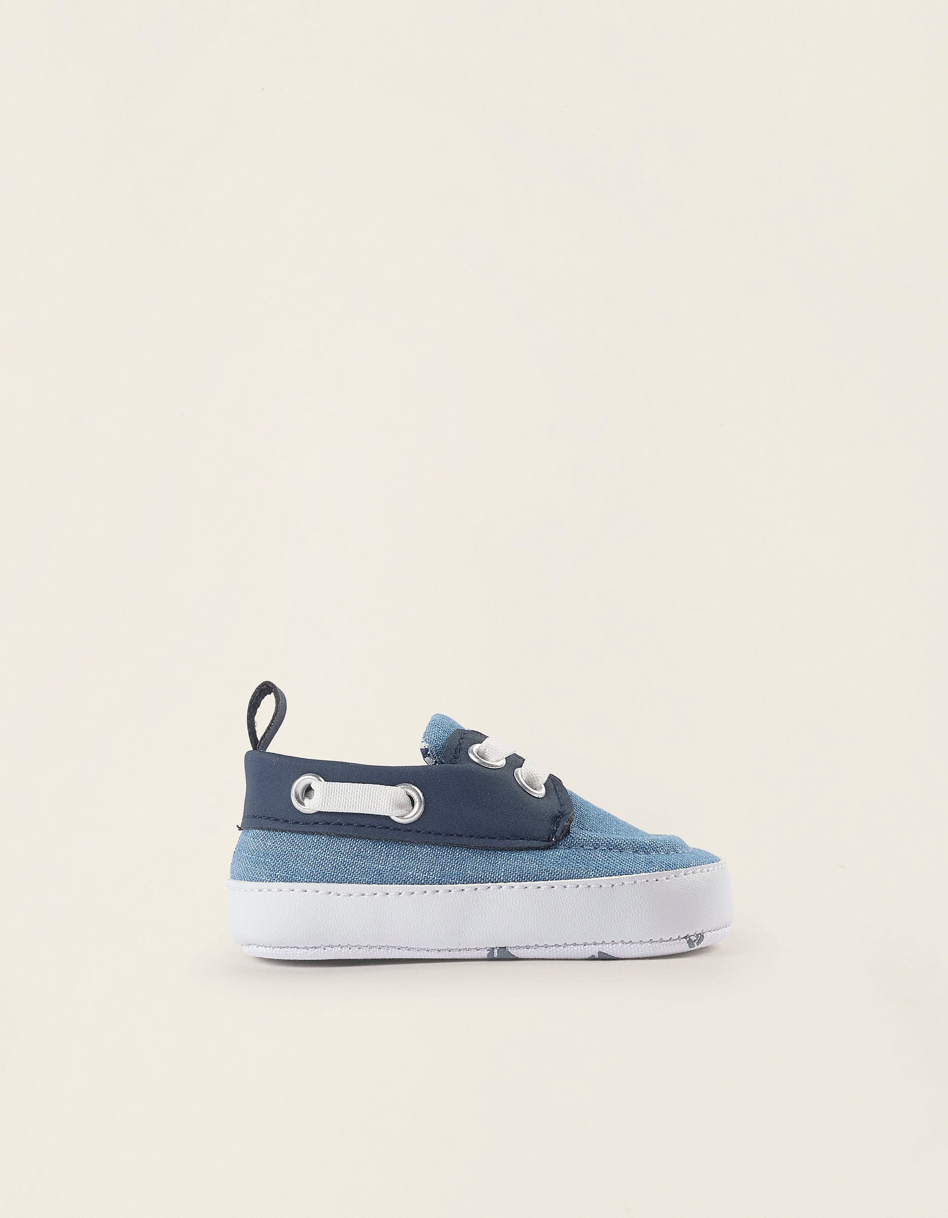 Deck Shoes for Newborns, blue