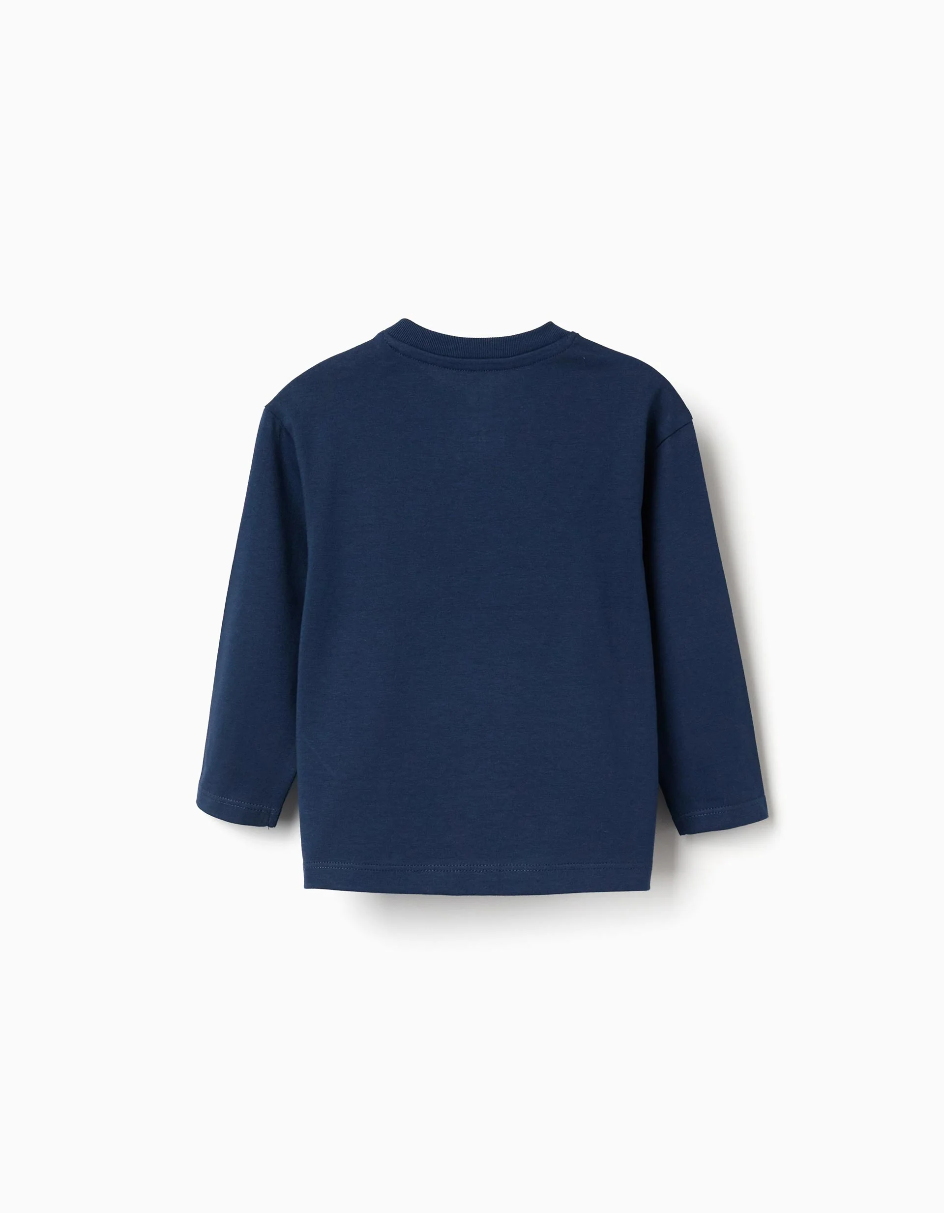 Long sleeve T-shirt with Buzz Lightyear print for baby boys, dark blue