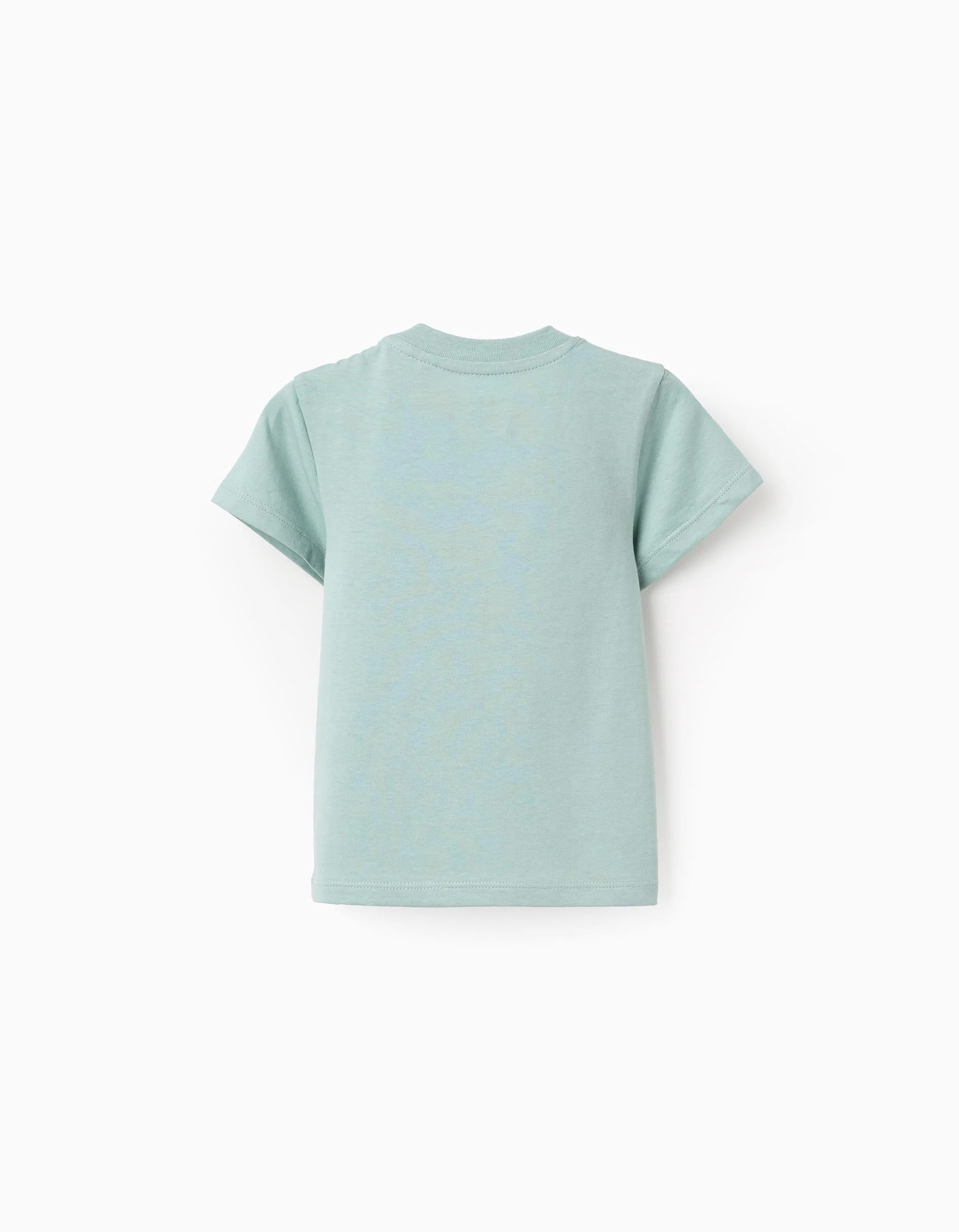 Cotton T-shirt with 'Antsy' Print for Baby Boys, Light Green