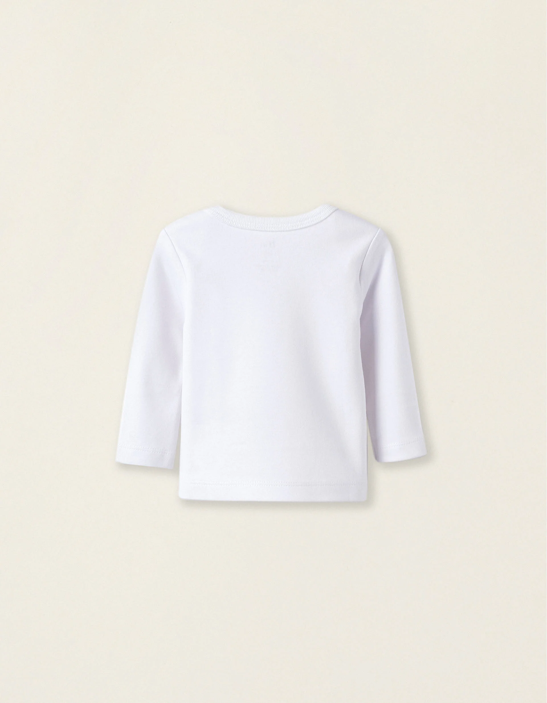 Pack of 3 Extra Warm Long Sleeve Vests for Babies, White