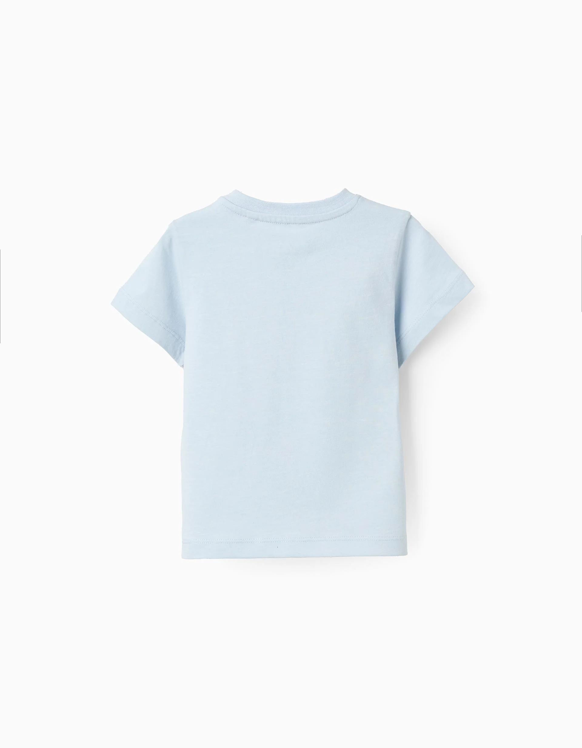 Cotton Jersey T-shirt for Baby Boys 'Heart', Light Blue