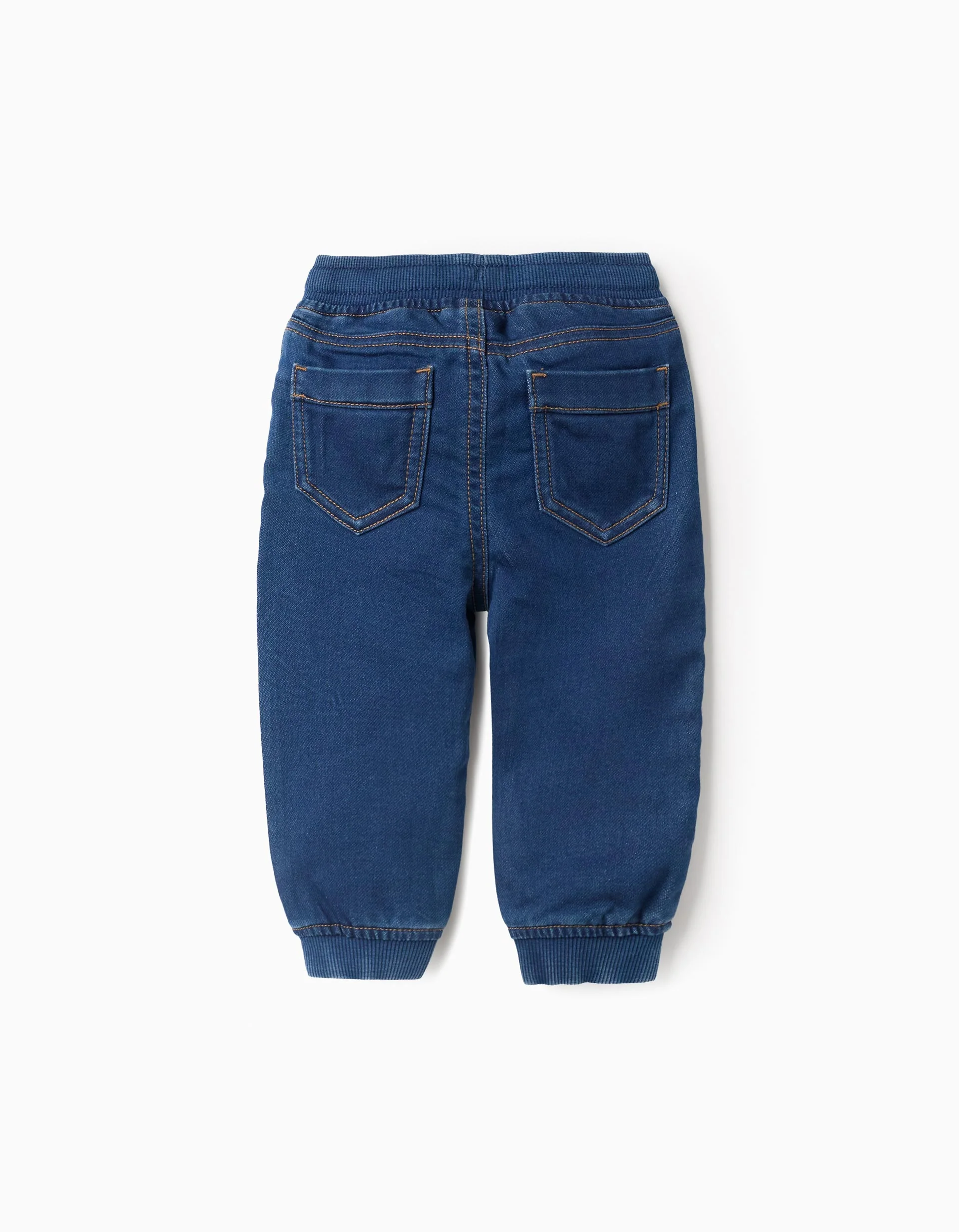 Denim Joggers with Drawstring for Boys, Blue