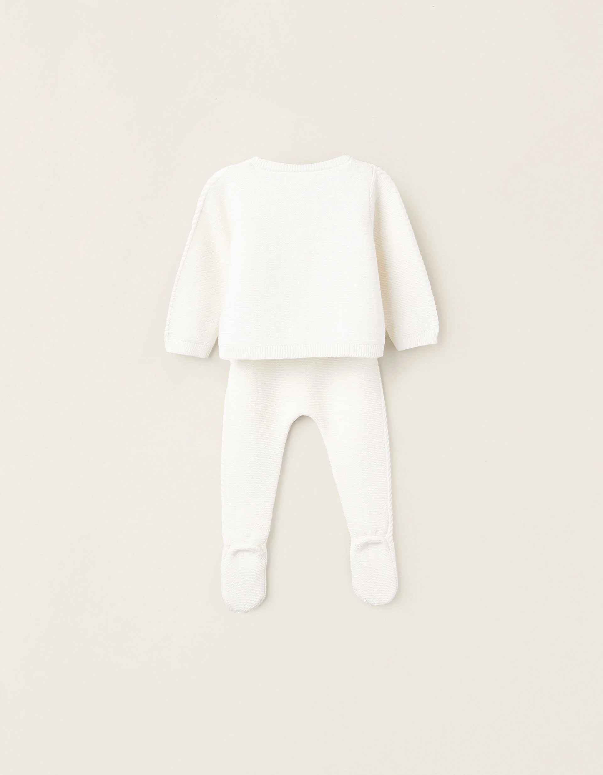 3-Piece Knitted Set for Newborns, White