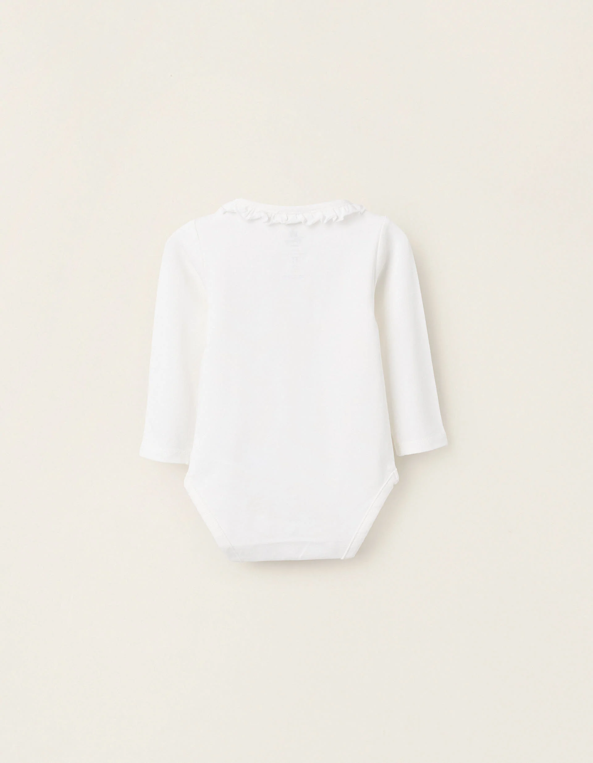 Bodysuit with Ruffle Collar for Newborn Girls 'Winnie the Pooh', White