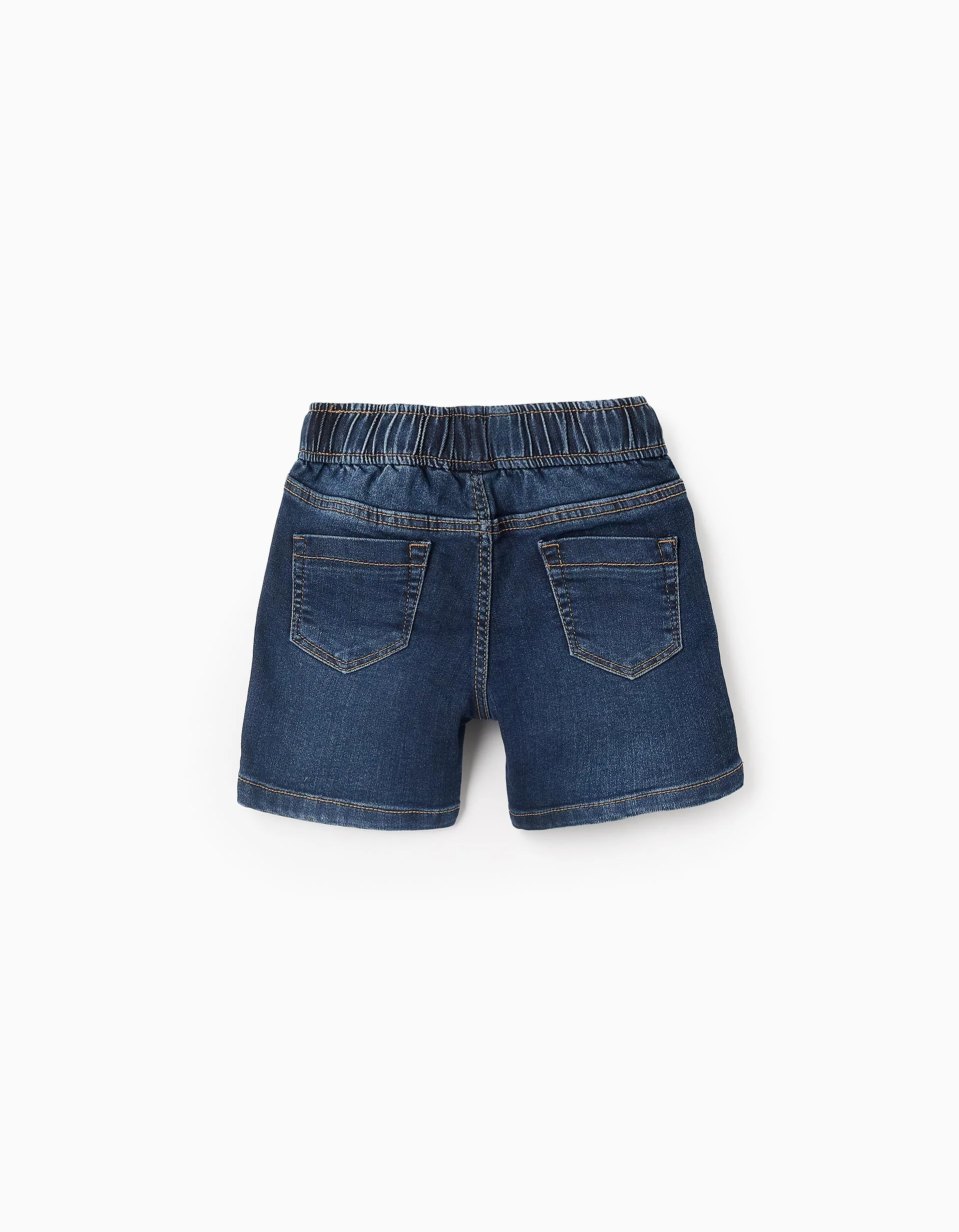 Denim Shorts with Drawstring 'Comfort Denim' for Baby Boys, Dark Blue