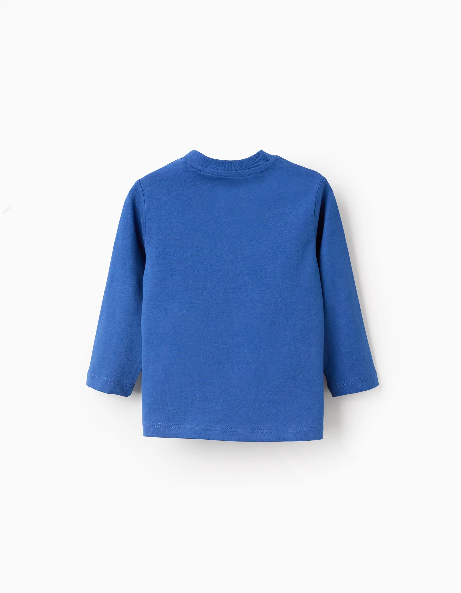 Long Sleeve Cotton T-shirt for Baby Boys 'Triango', Blue