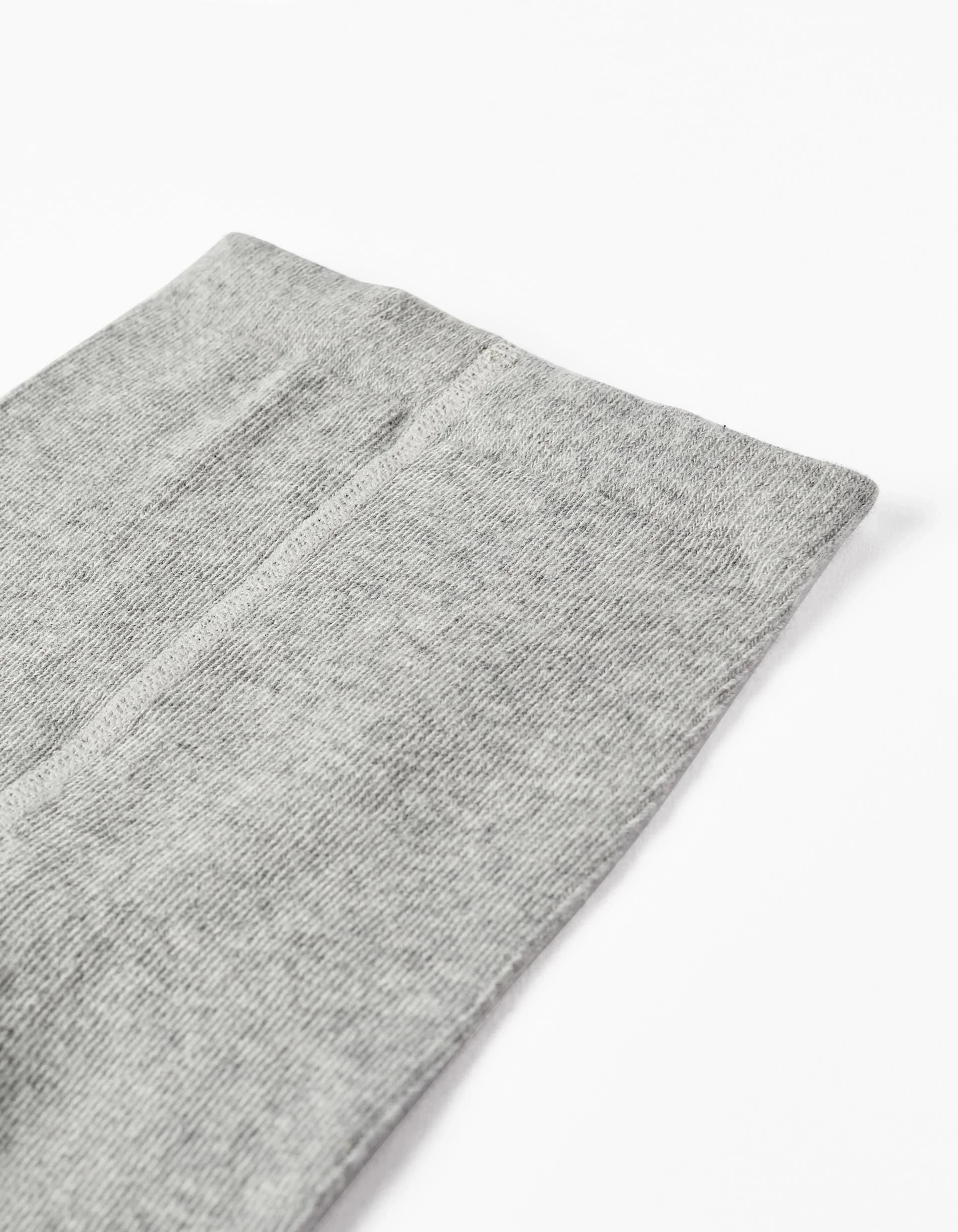 Stretch Cotton Tights for Babies, Grey