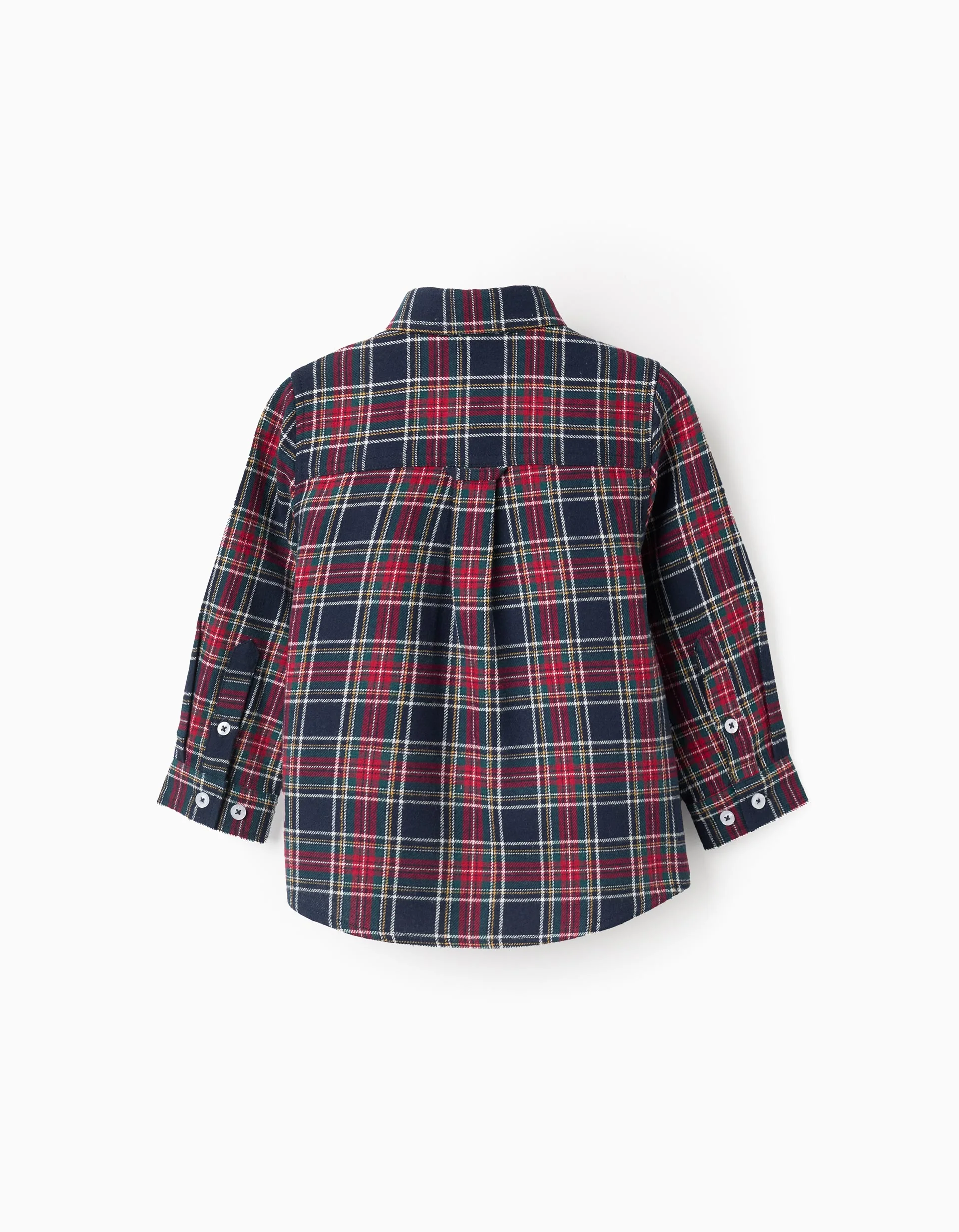 Flannel Check Shirt for Baby Boys 'B&S', Red/Blue