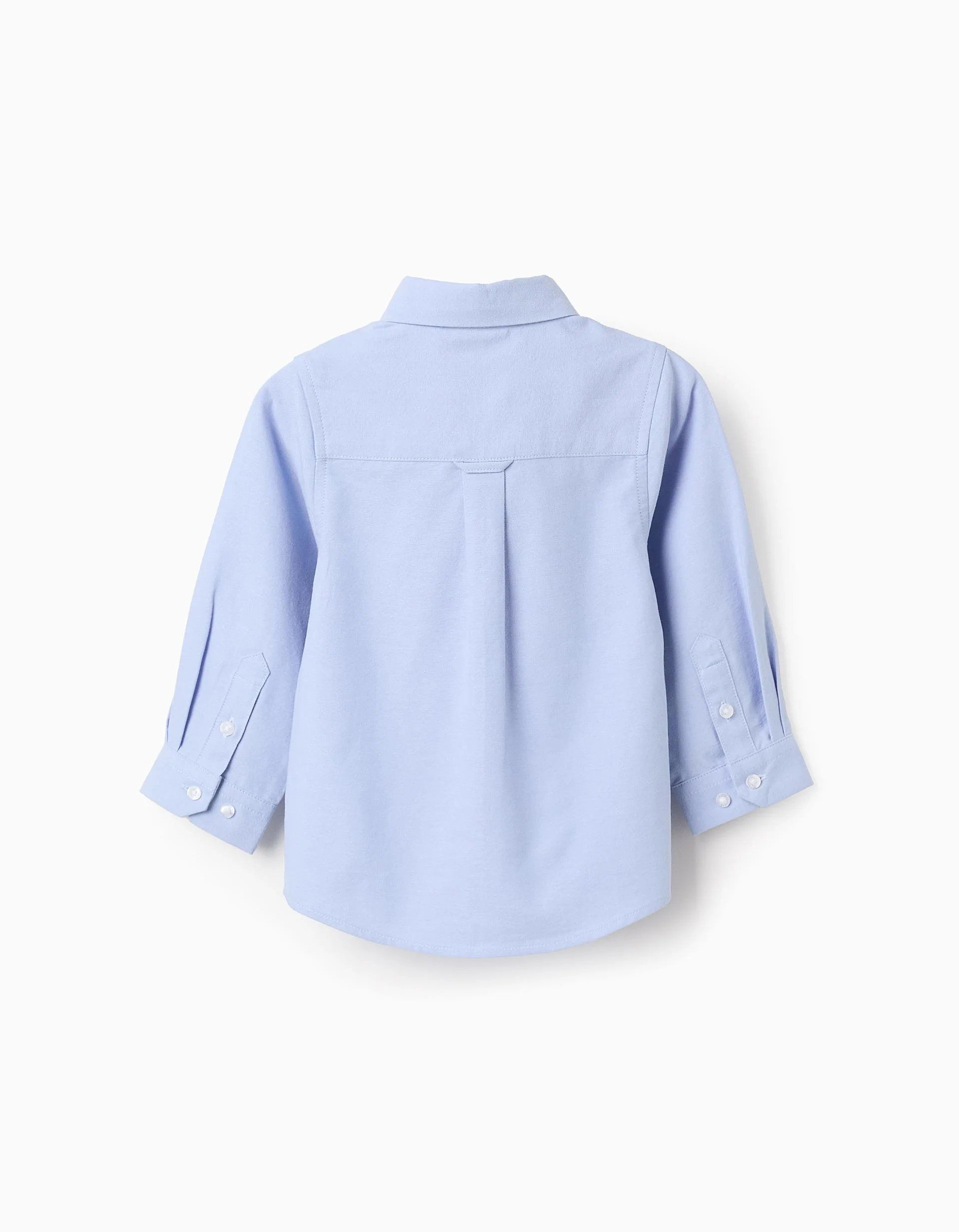 Shirt in Cotton Oxford for Baby Boys, Blue
