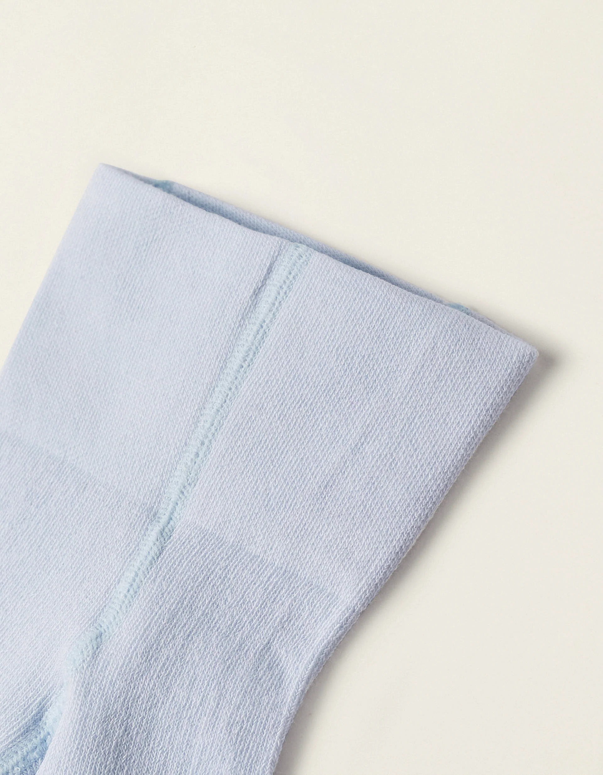 High-Waist Cotton Tights for Newborns, Blue
