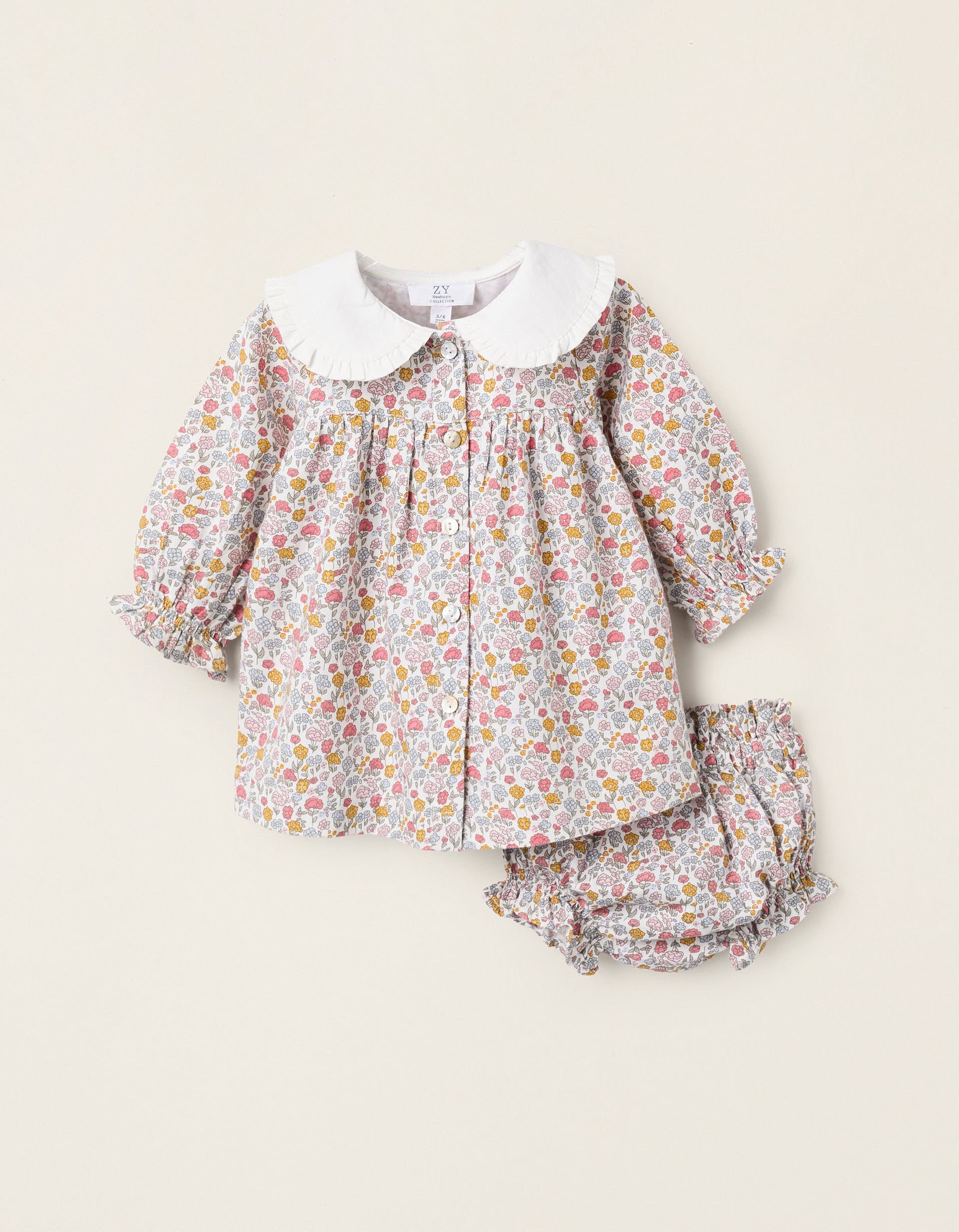 Dress + Bloomers Floral for Newborn Girls, Multicolour
