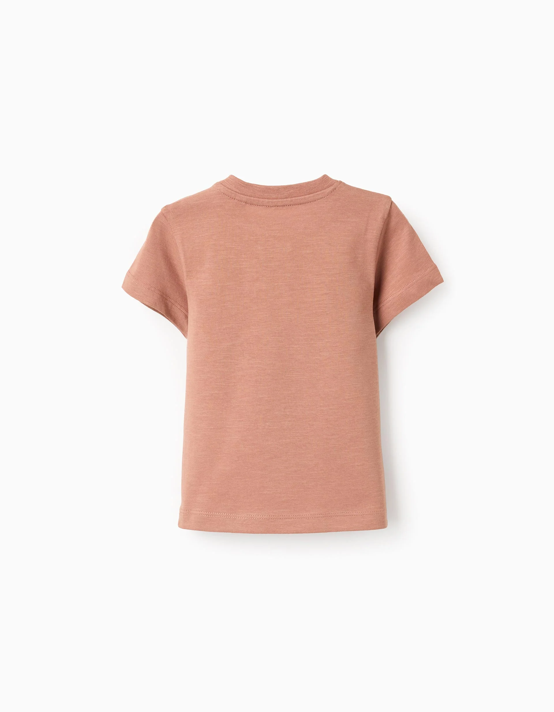 Cotton Jersey T-shirt for Baby Boys 'Eyes', Brown
