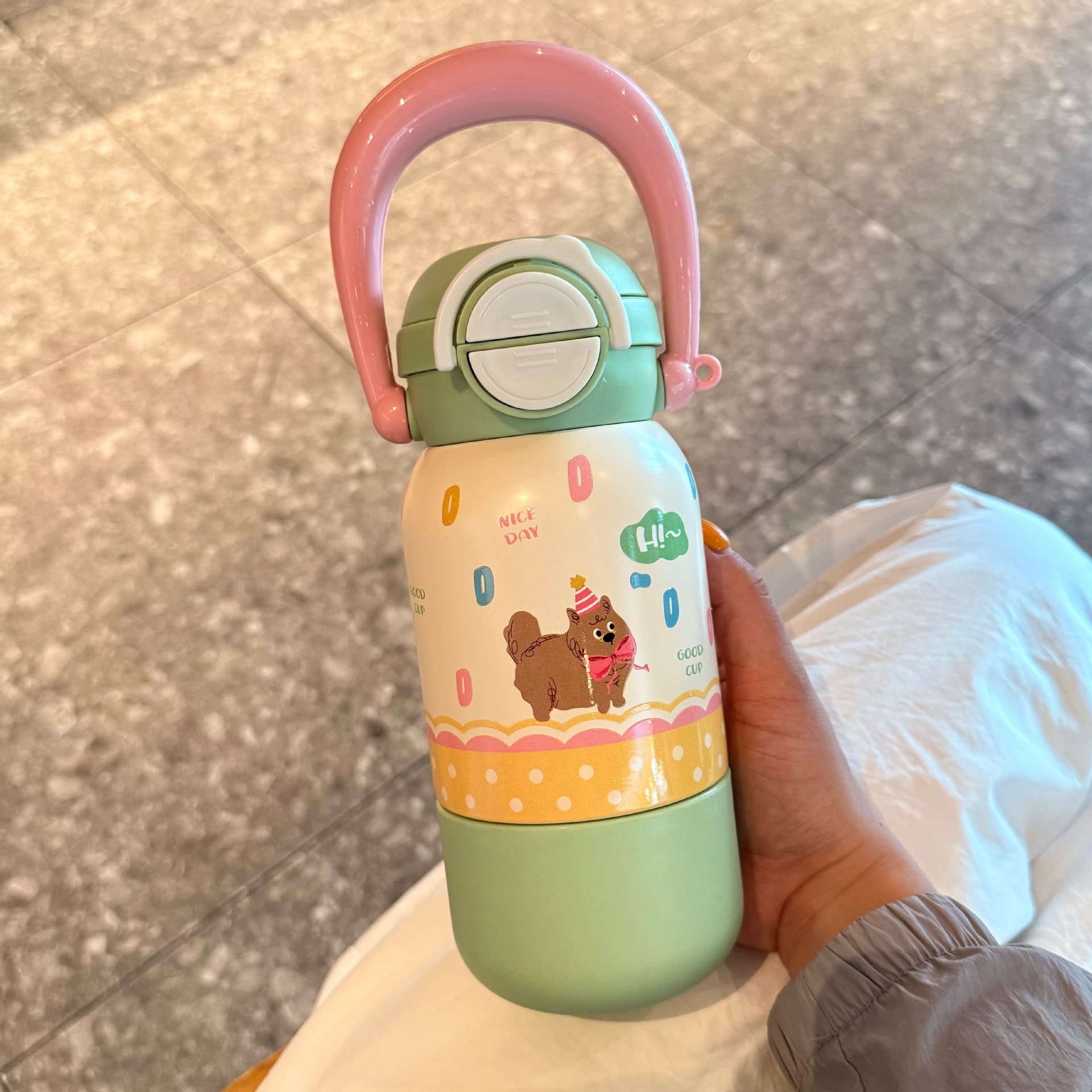 Happy Dog Thermos Bottle