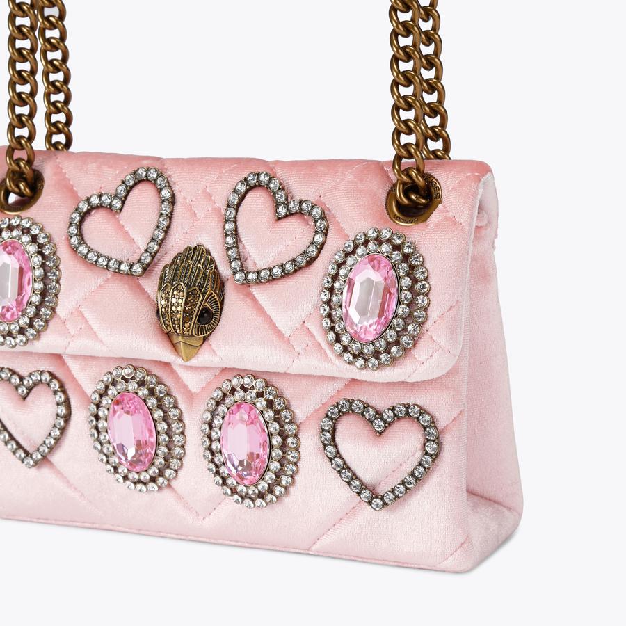 Kurt Geiger Mini Velvet Kensington Bag
