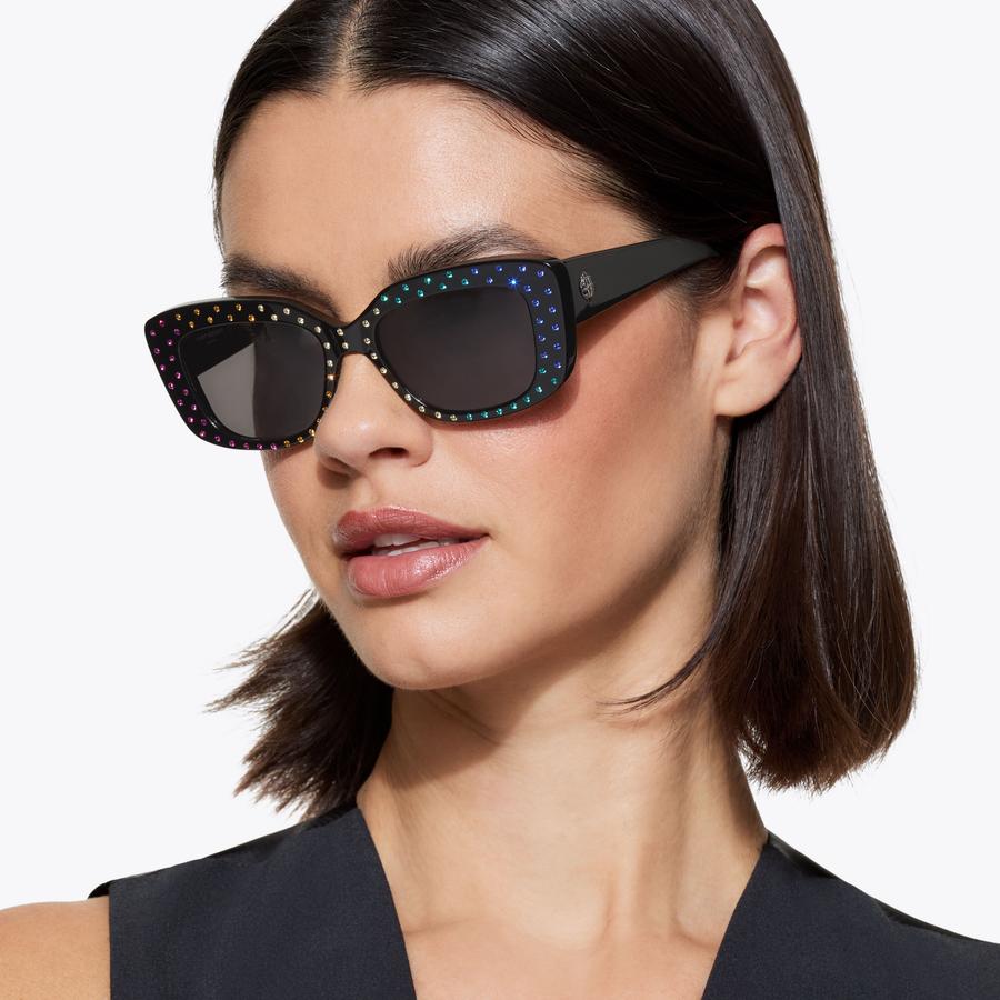 Kurt Geiger Shoreditch Gem Rectangle Sunglasses