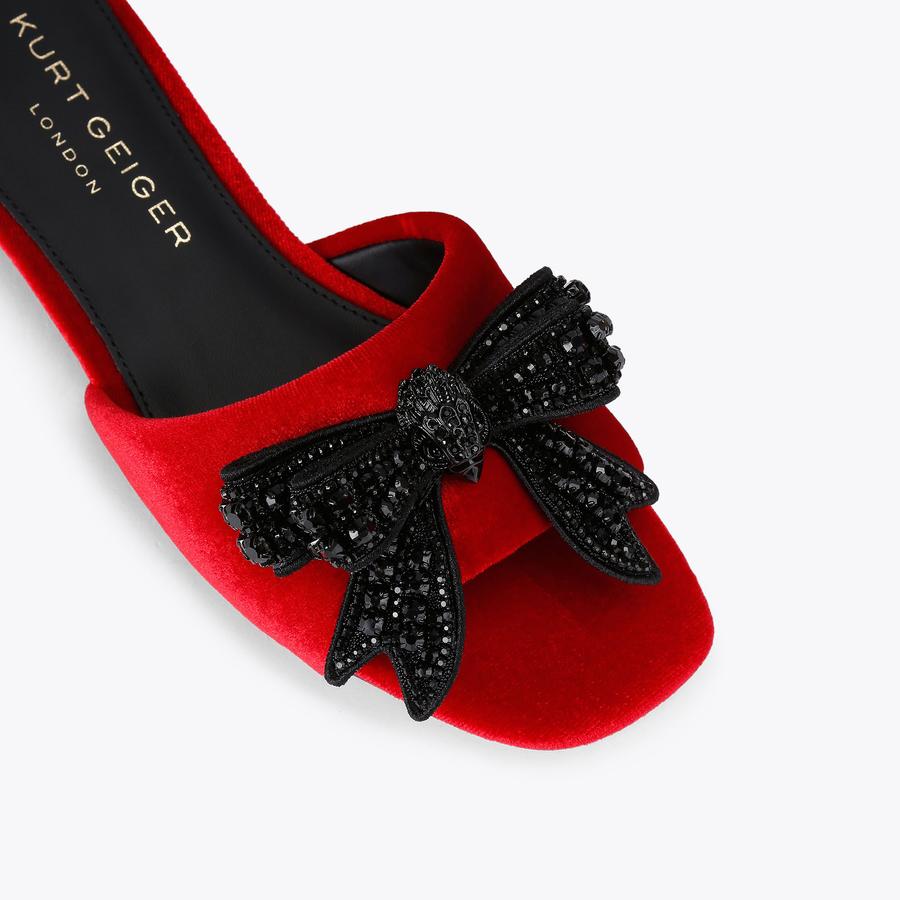 Kurt Geiger Kensington Bow Flat Sandal