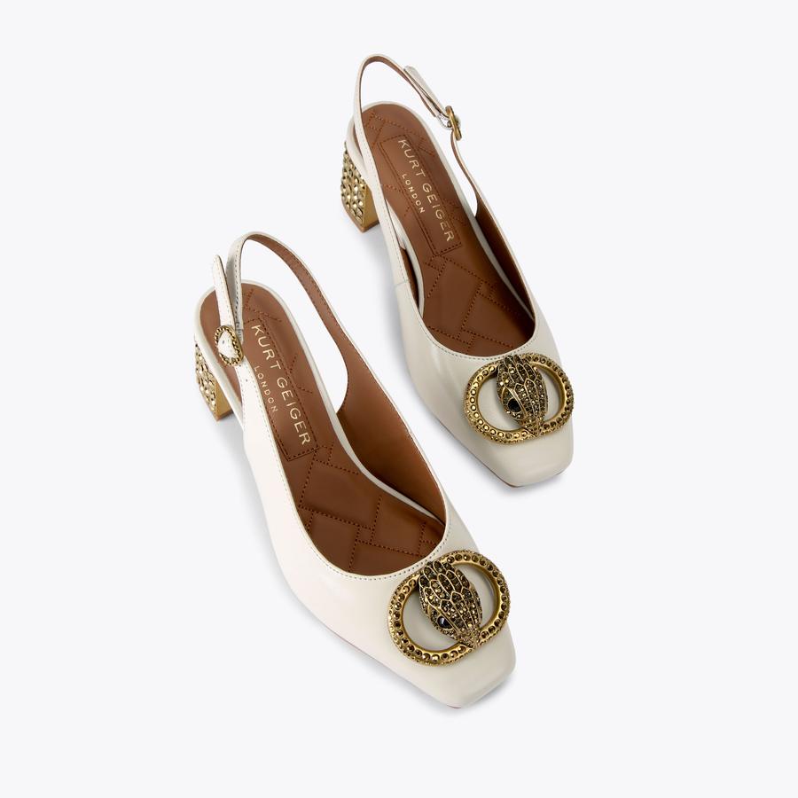 Kurt Geiger Chelsea Block Sling Back Heel