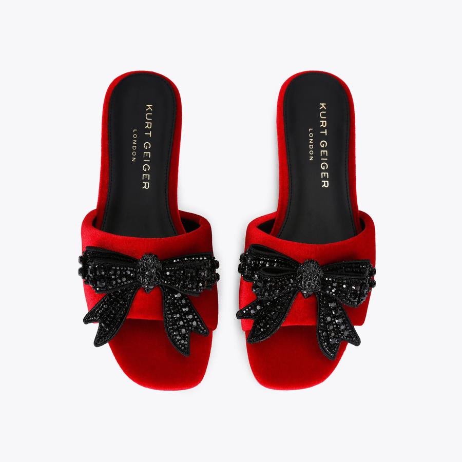 Kurt Geiger Kensington Bow Flat Sandal