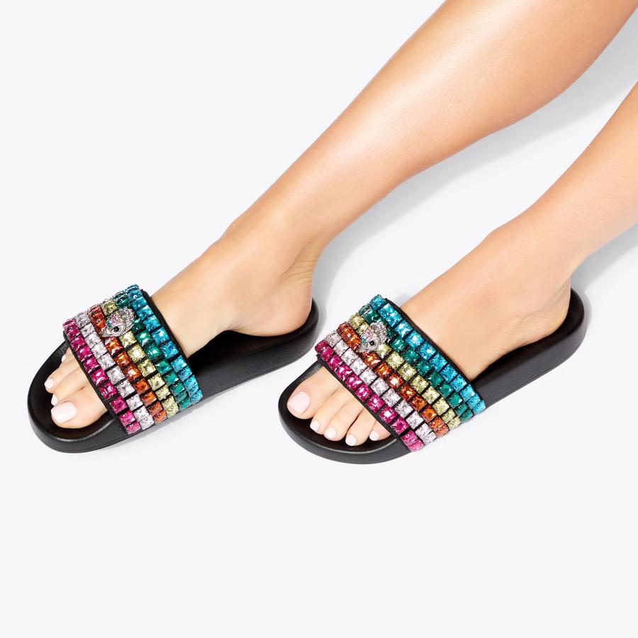 Kurt Geiger Meena Eagle Jewel Slide