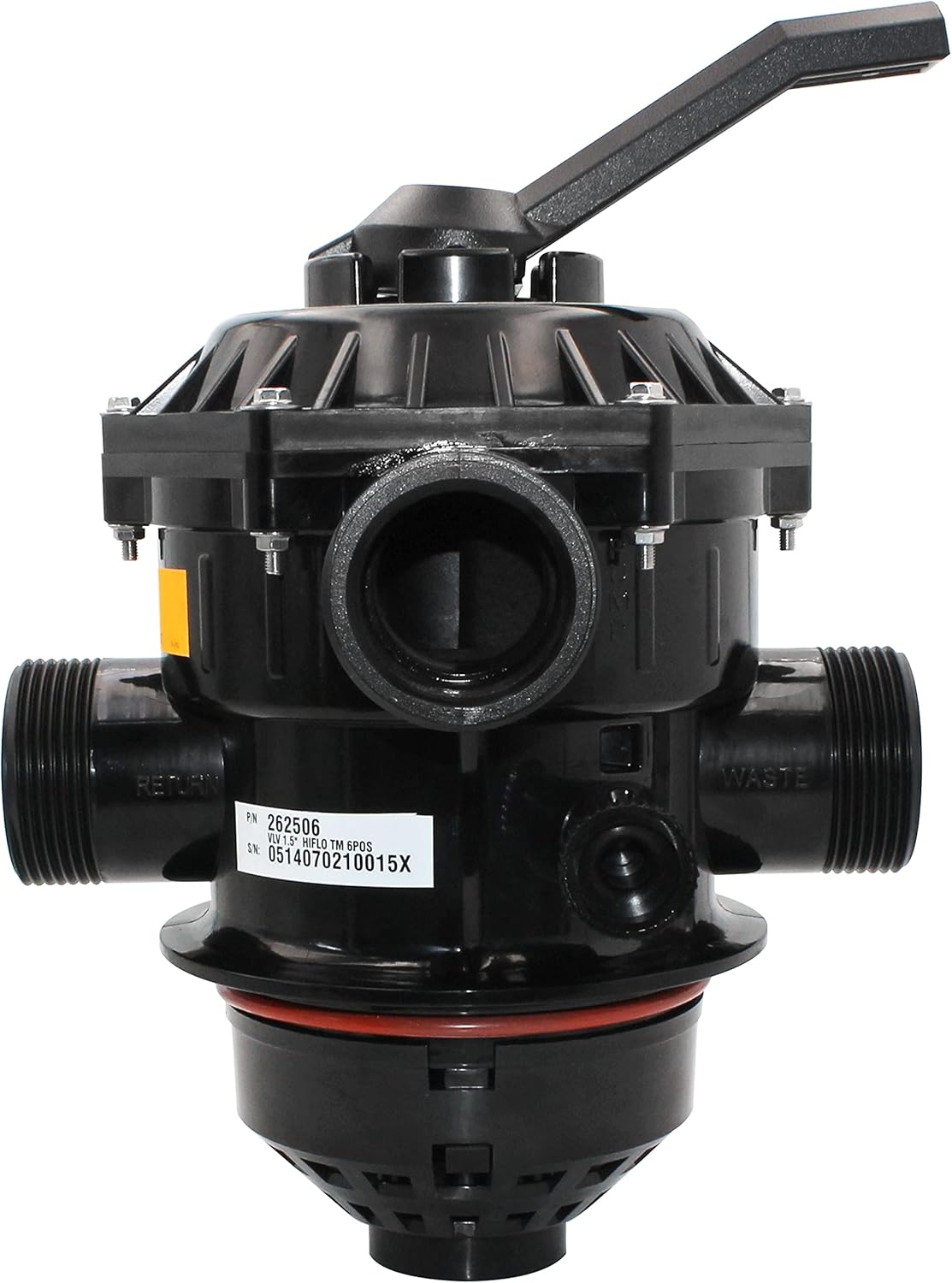 RDIYIN 262506 1-1/2-Inch 6-Way Clamp Style Valve,Compatible with Pool and Spa Sand Filter,Aftermarket Part.