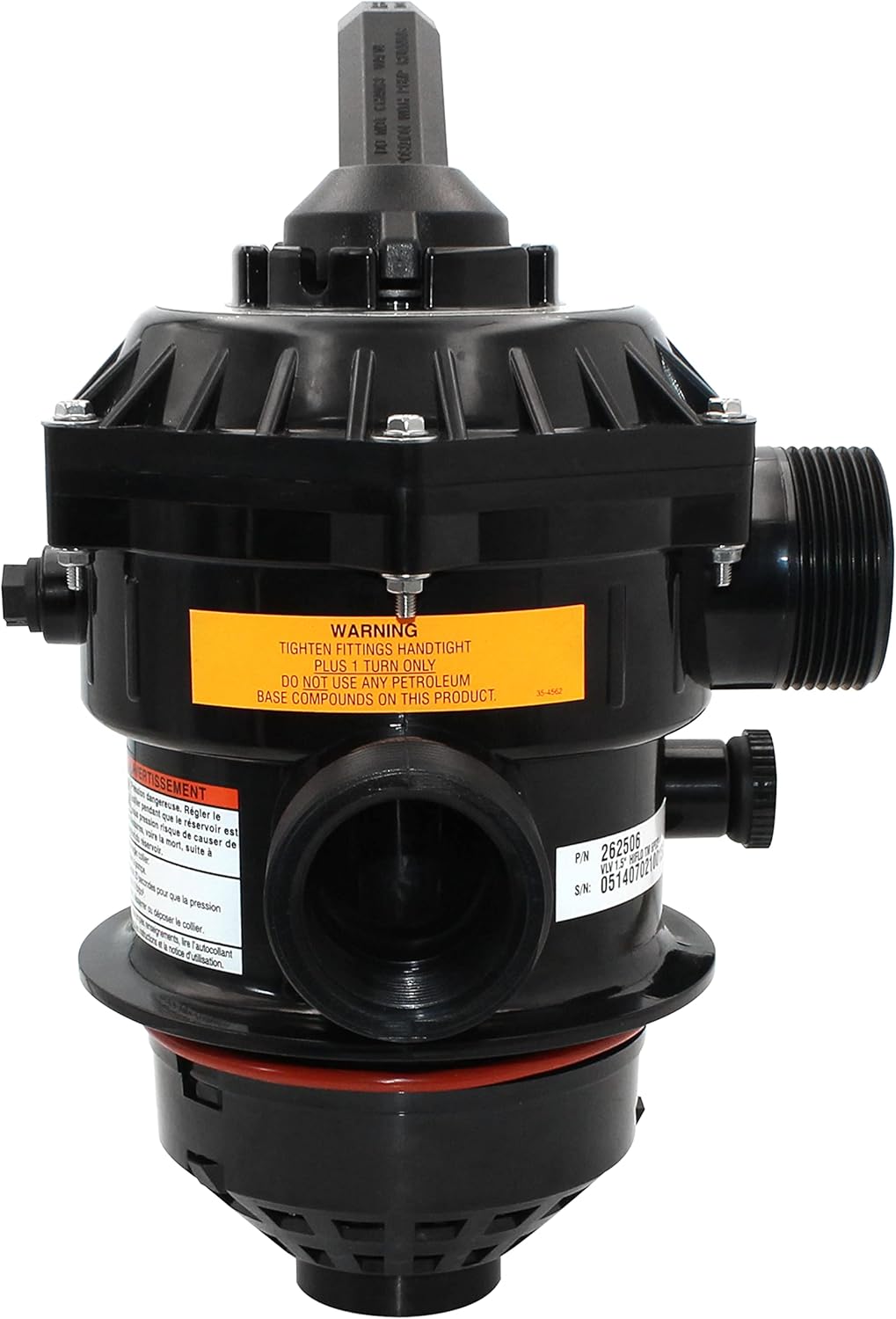 RDIYIN 262506 1-1/2-Inch 6-Way Clamp Style Valve,Compatible with Pool and Spa Sand Filter,Aftermarket Part.