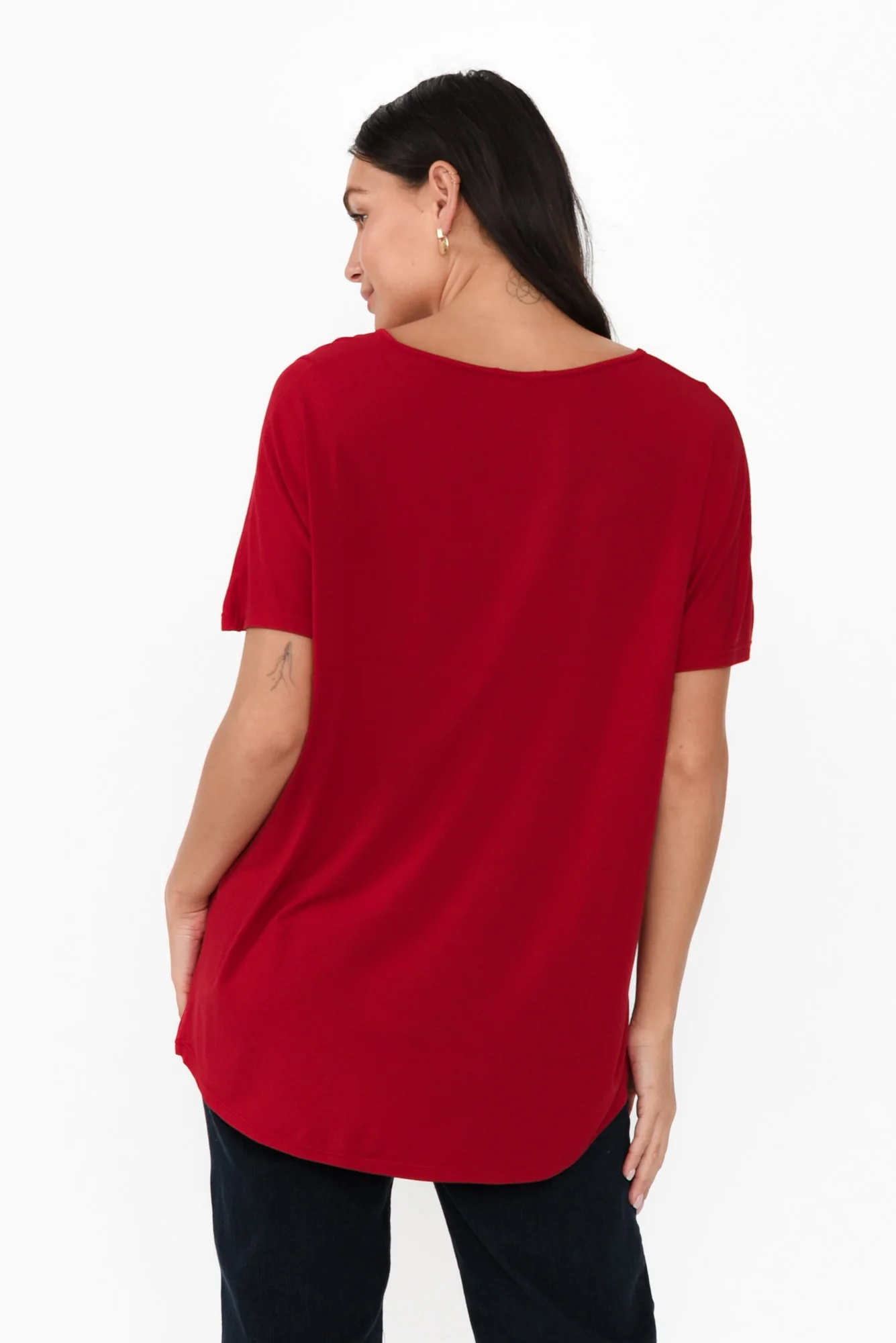 Ivy Red Micro Modal Swing Tee