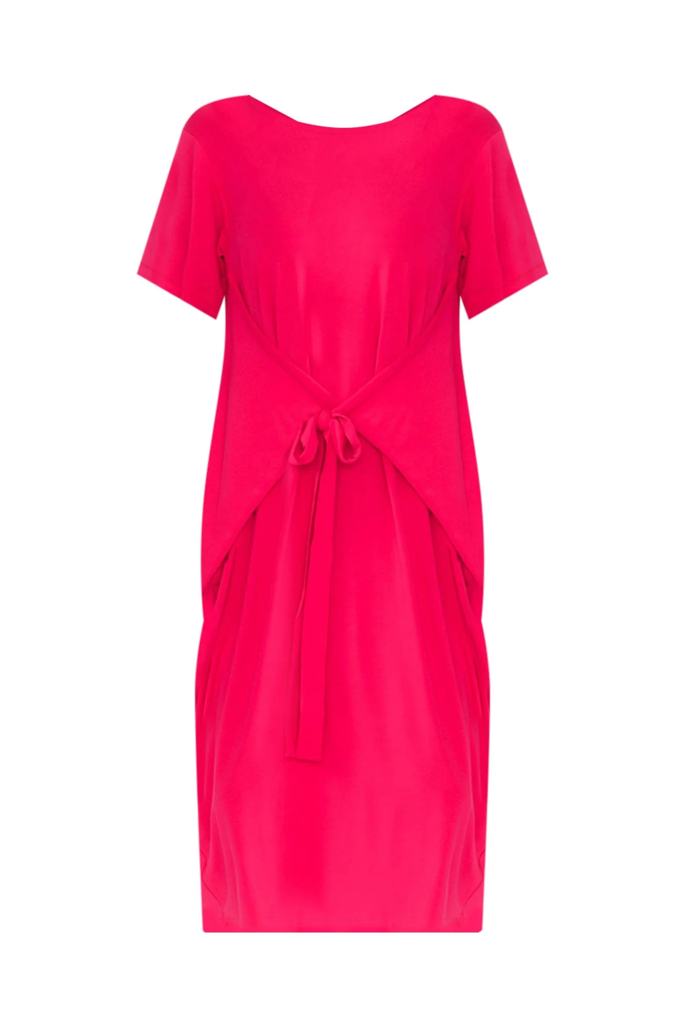 Tidal Raspberry Layered Bamboo Dress