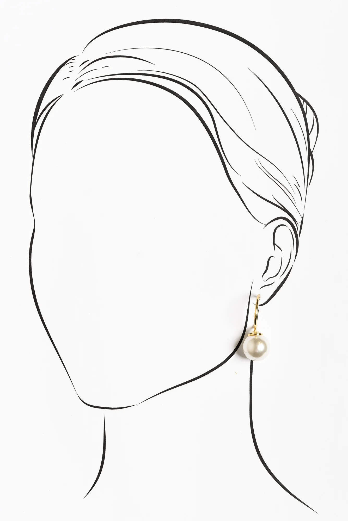 Kora Gold Pearl Hoop Earrings