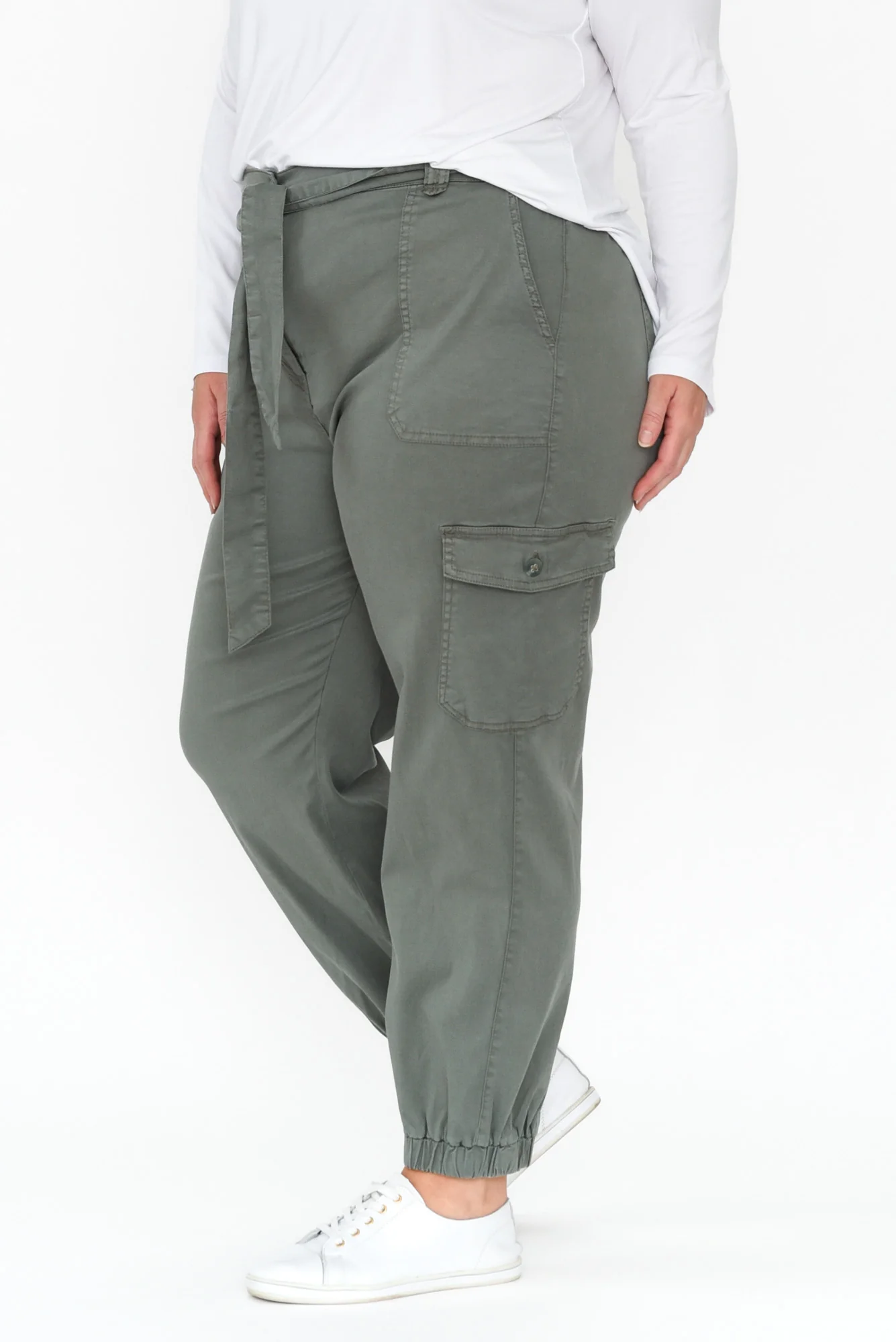Canterbury Khaki Lyocell Cargo Pants