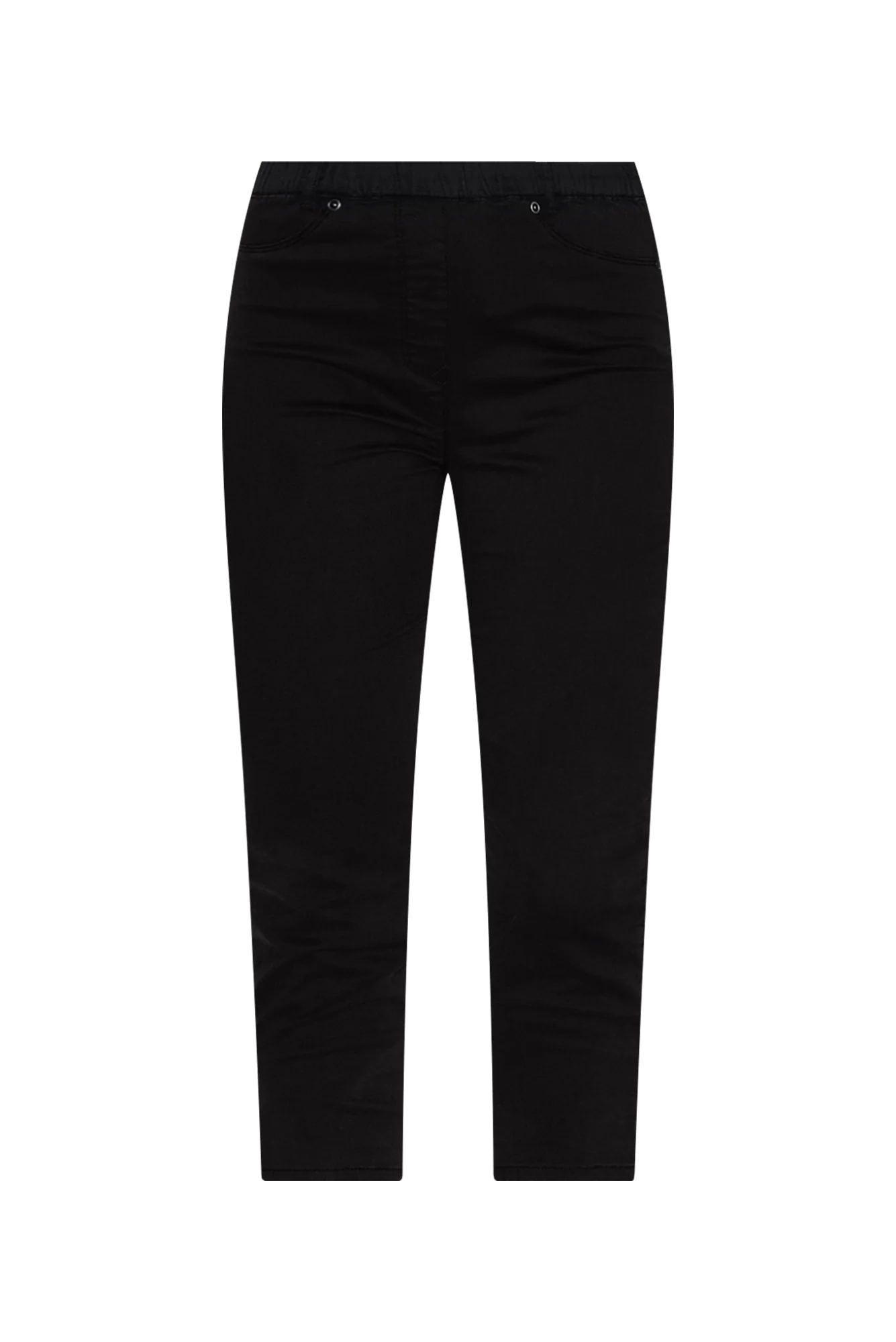 Reed Black Stretch Cotton Capri Pants