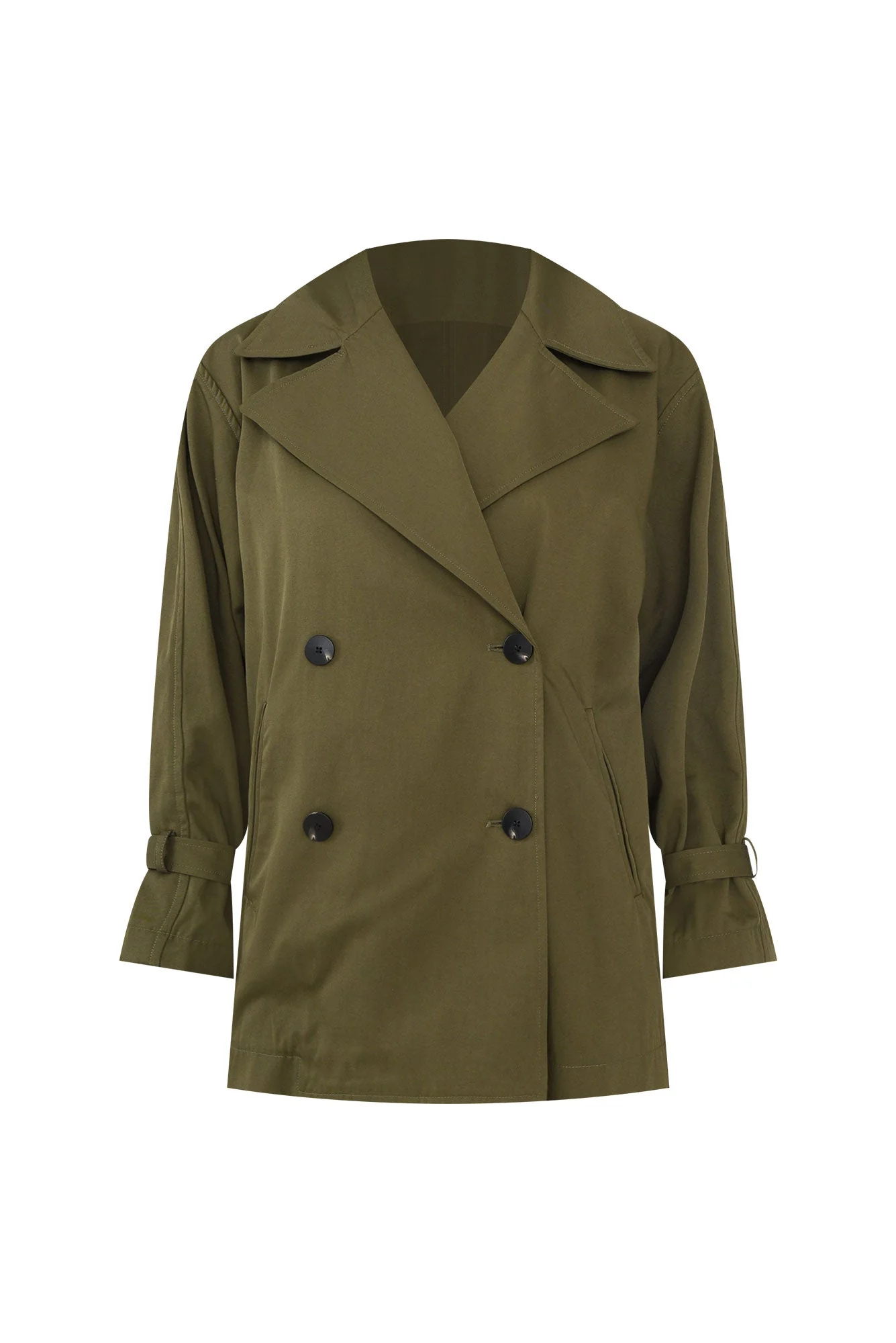 Ayele Khaki Double Breasted Jacket