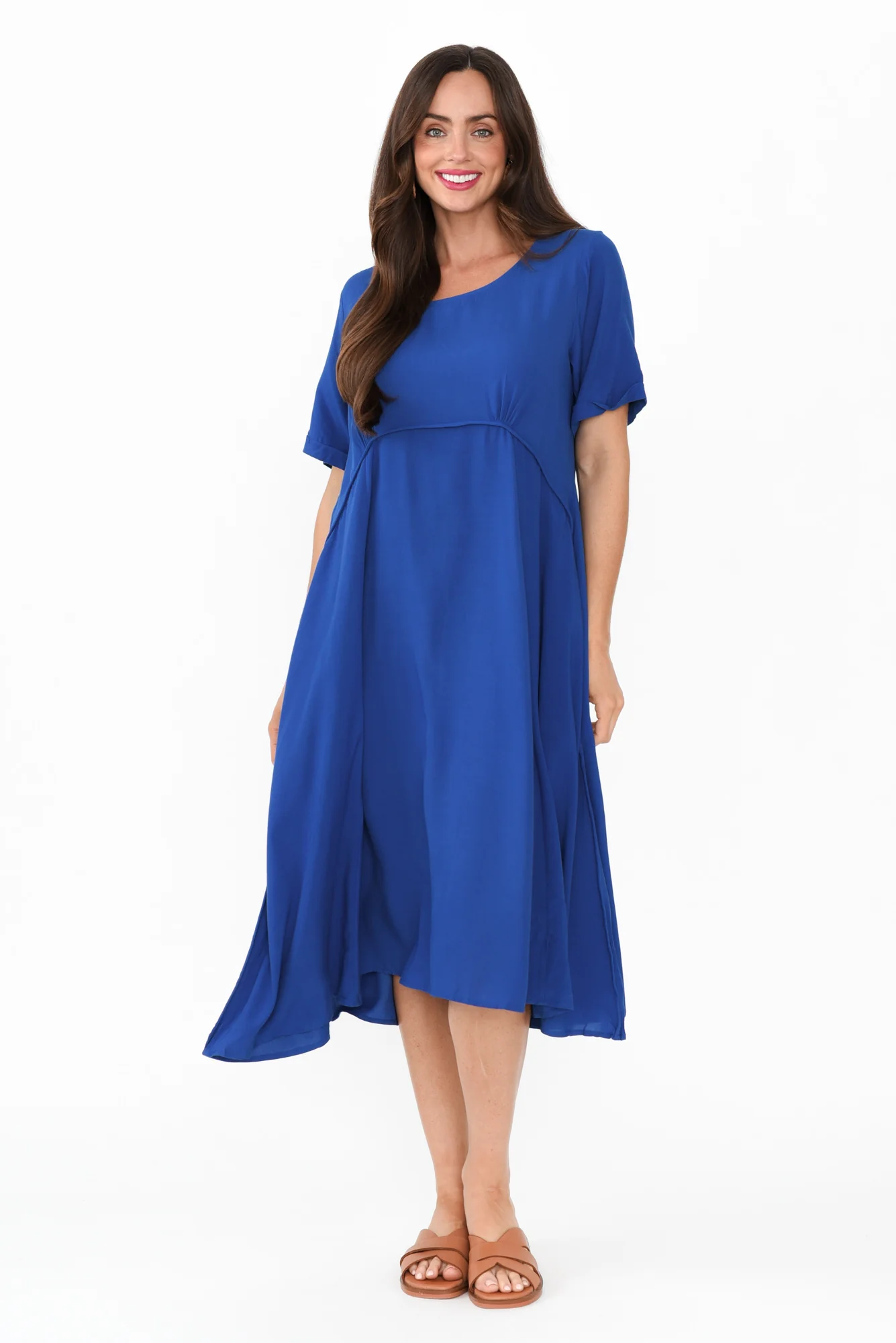 Zaelia Cobalt Crescent Dress