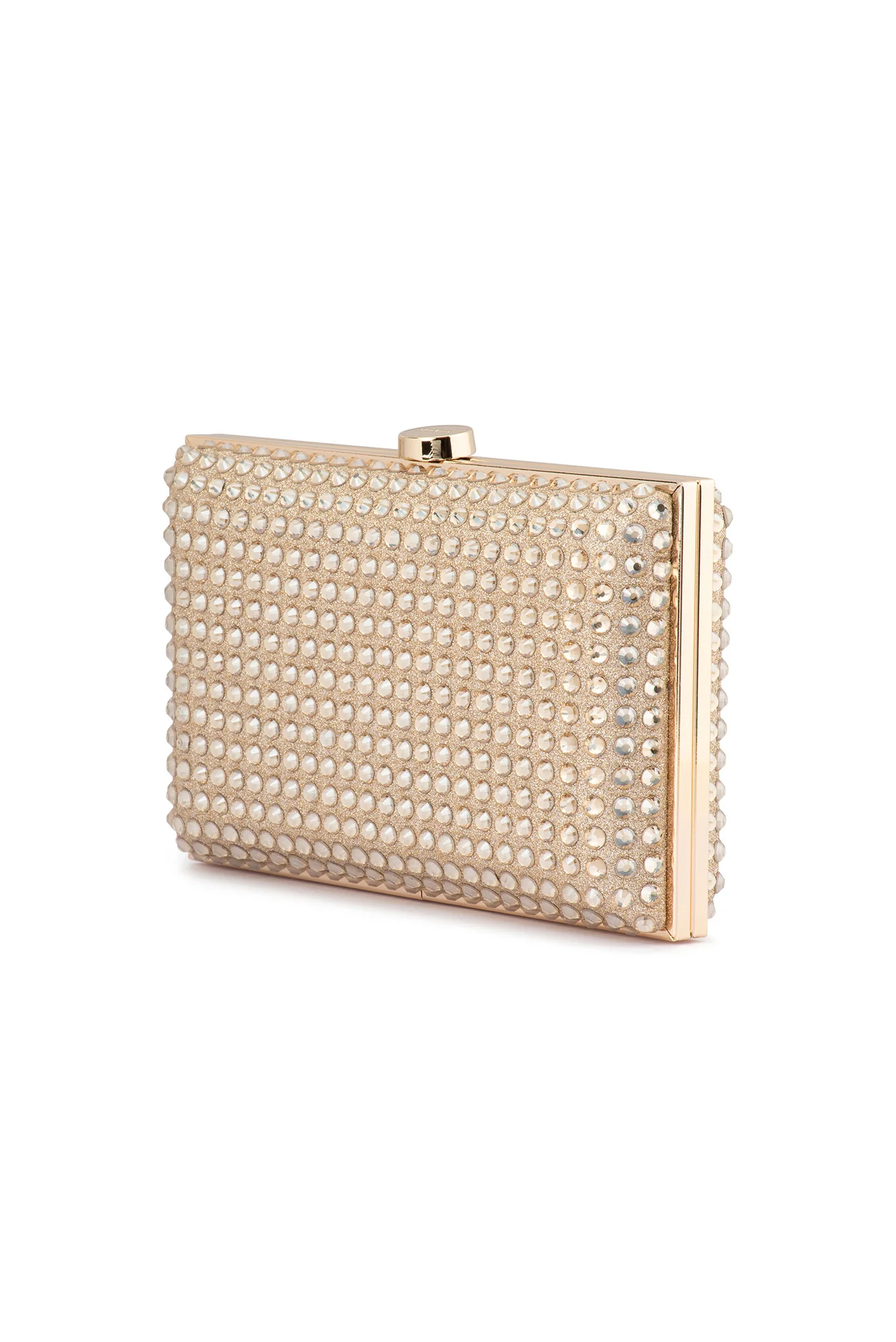 Manuela Gold Diamonte Clutch