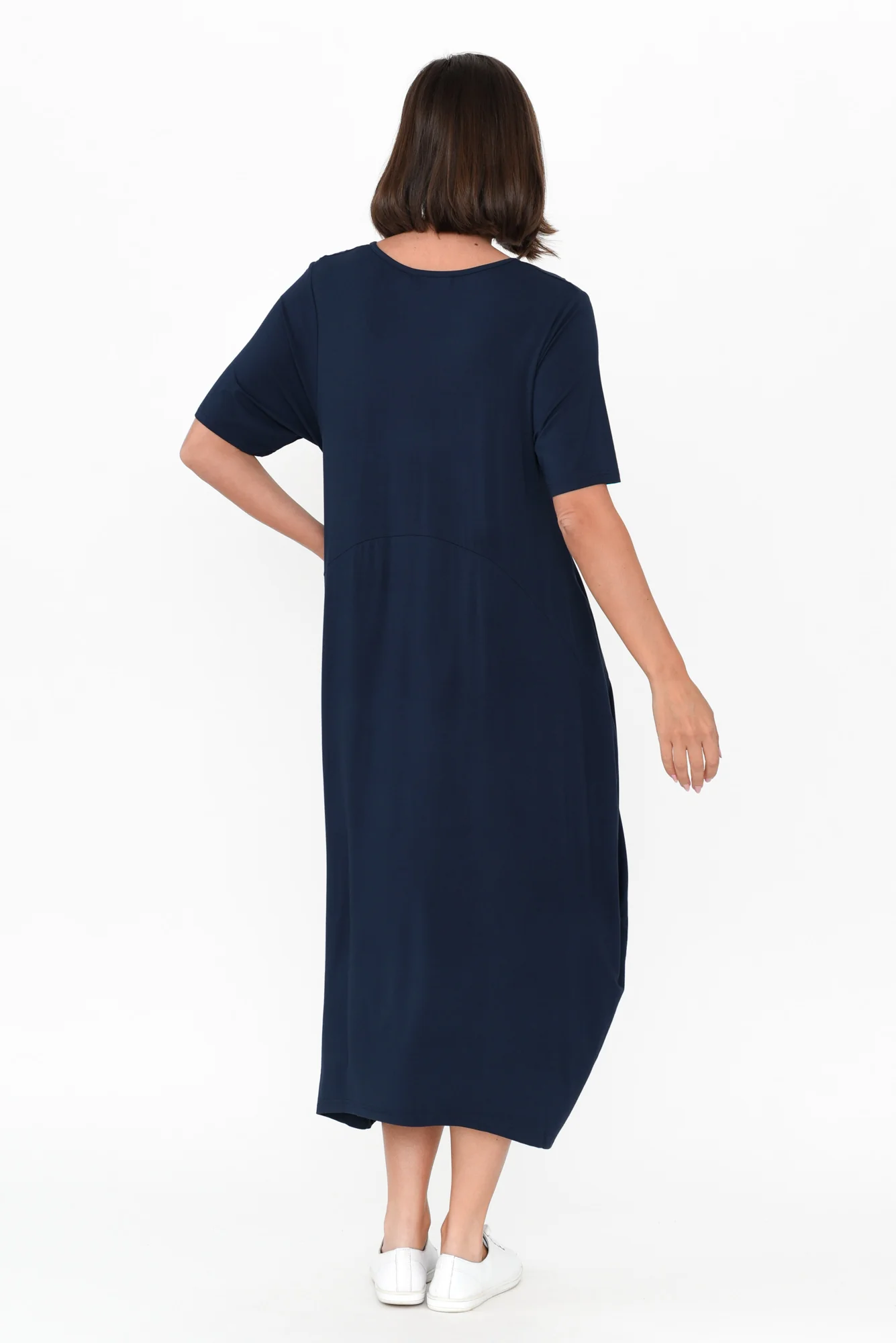 Samiya Navy Bamboo Dress