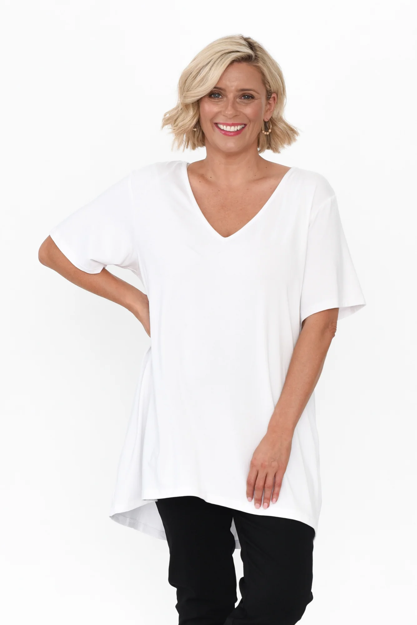 Novella White Bamboo Top