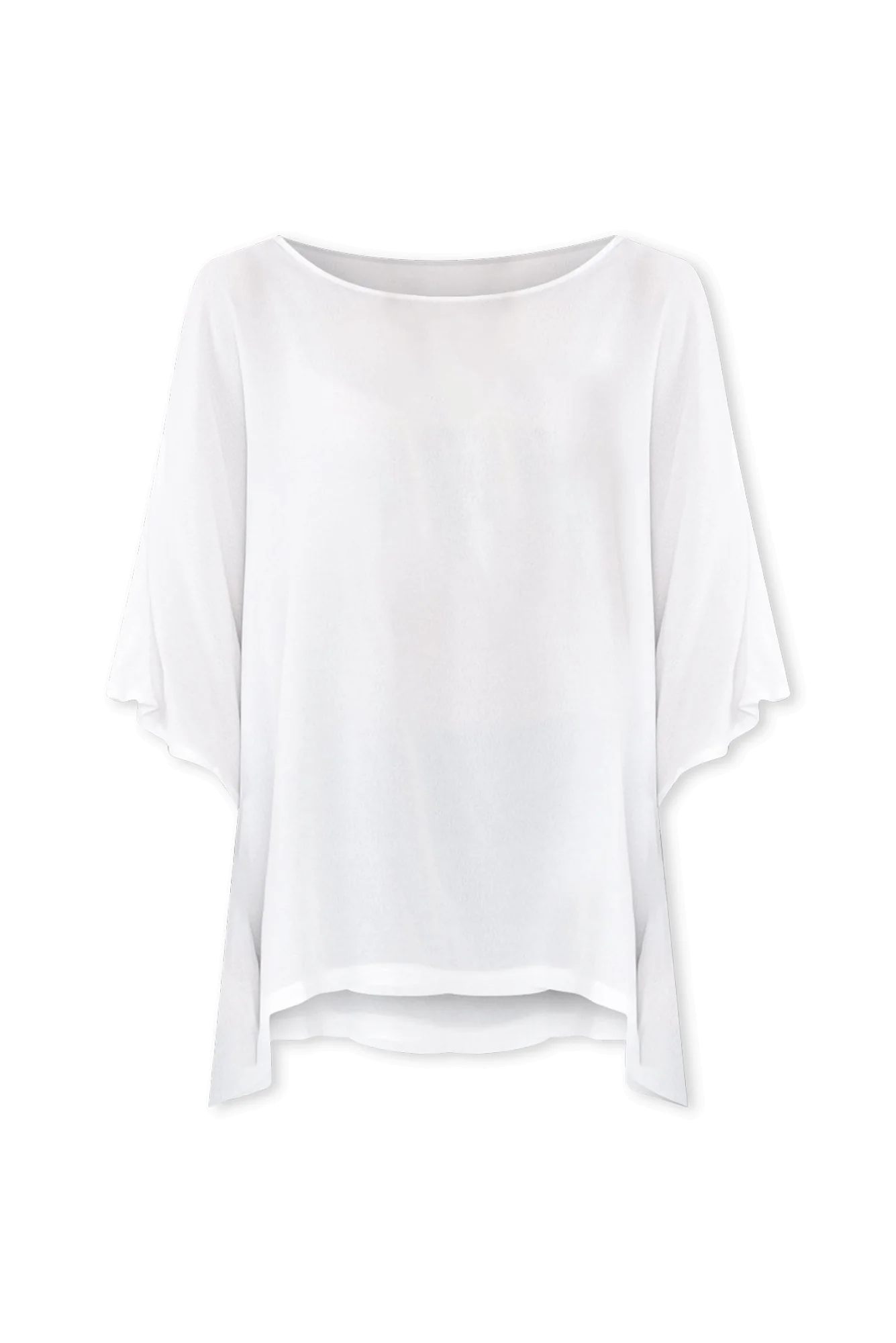 Mali White Drape Top