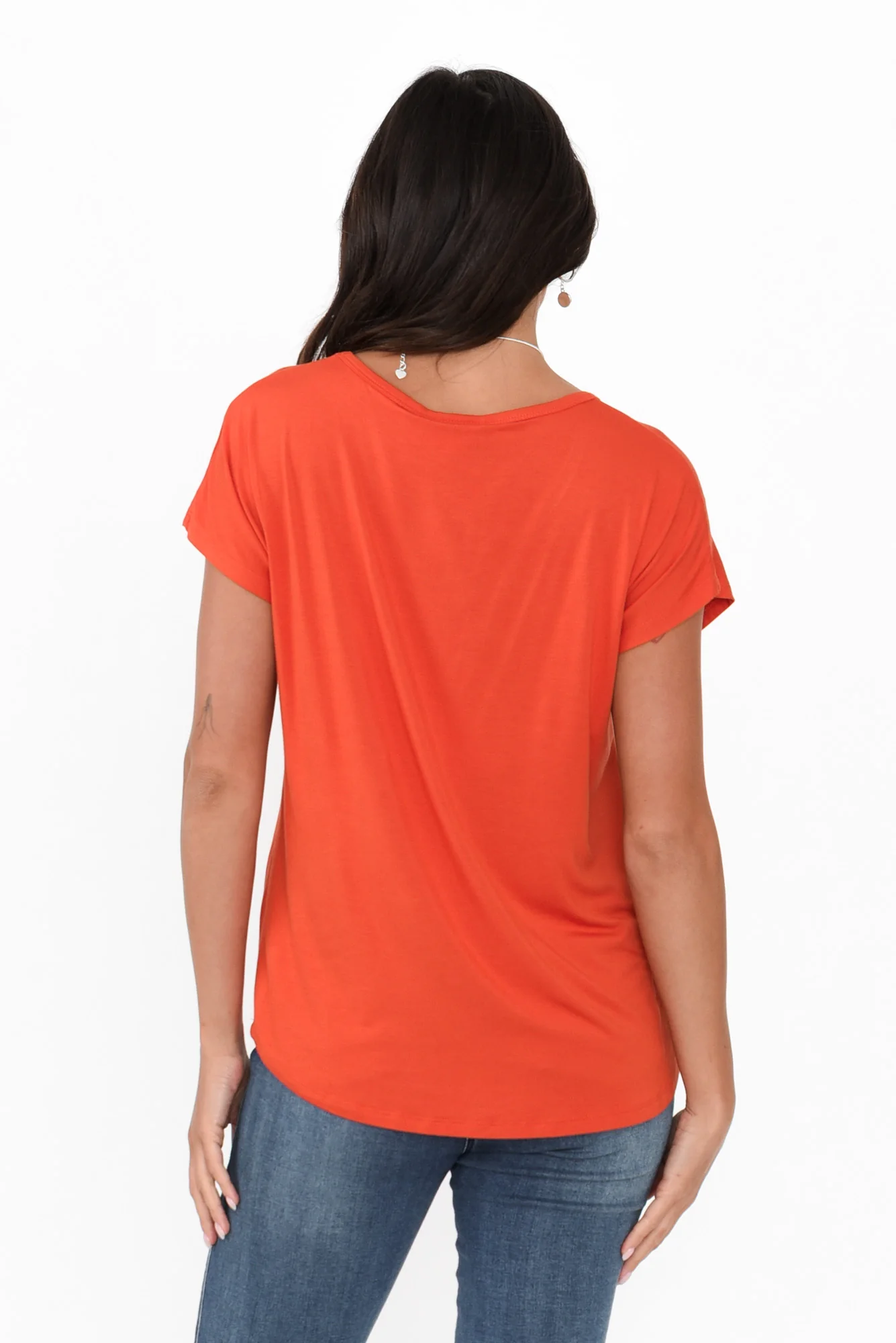 Eadie Burnt Orange Bamboo Top