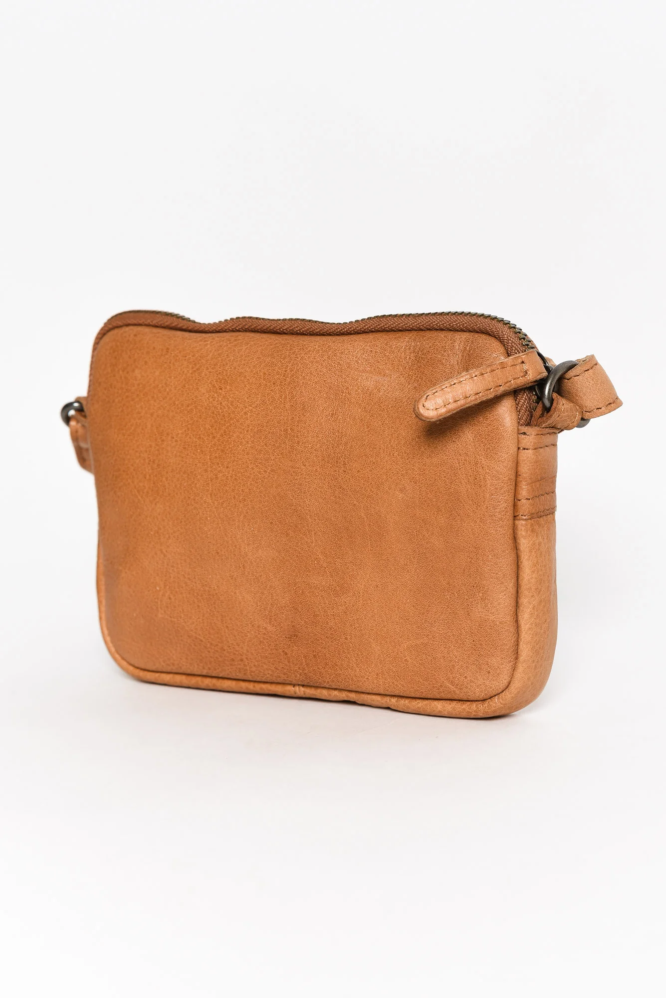 Emma Tan Leather Crossbody Bag
