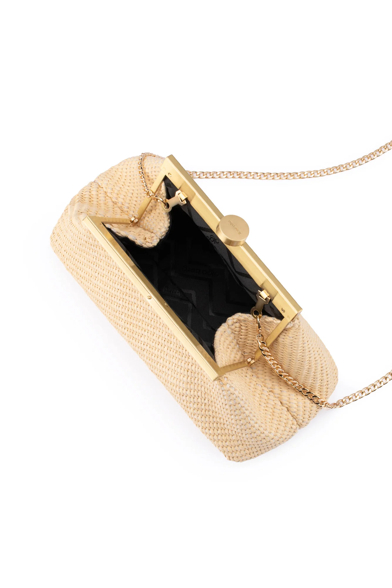 Hanna Natural Woven Clutch