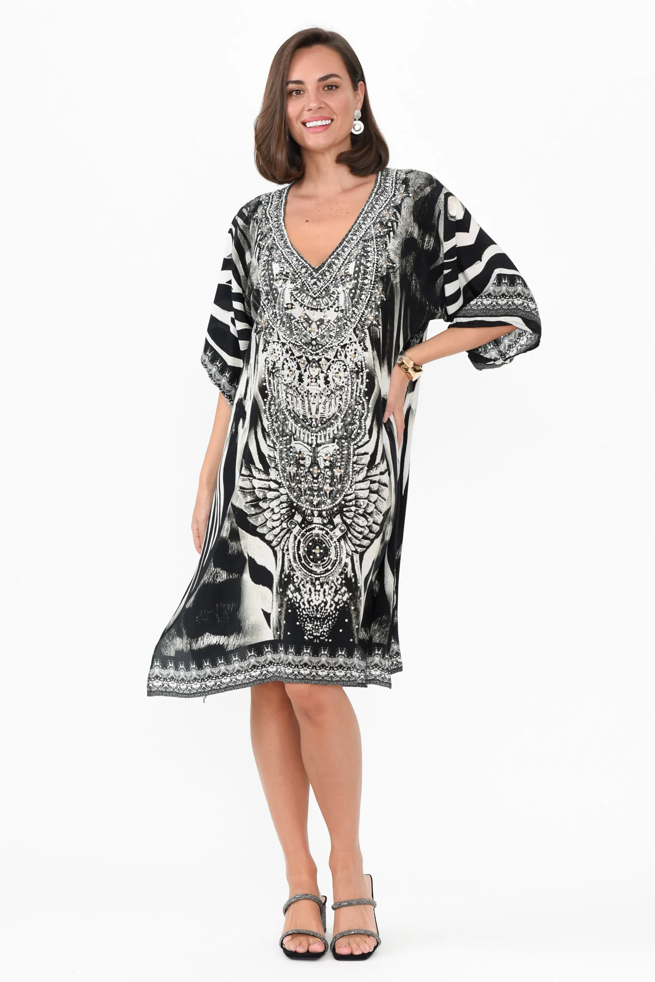 Zulu Black Silk Dress