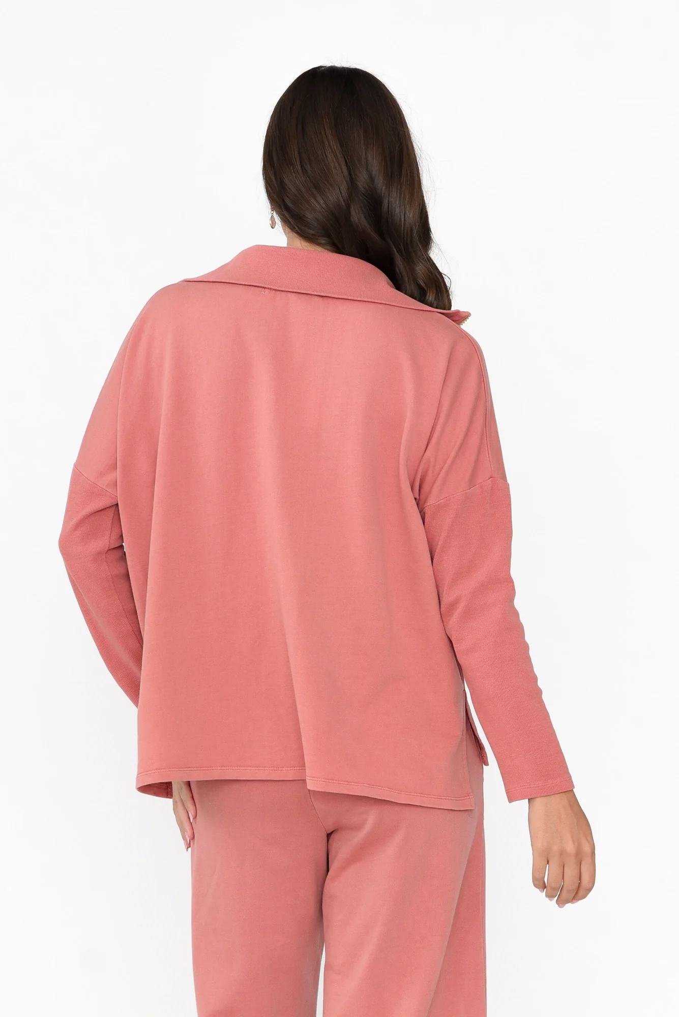 Malak Blush Half Zip Jumper