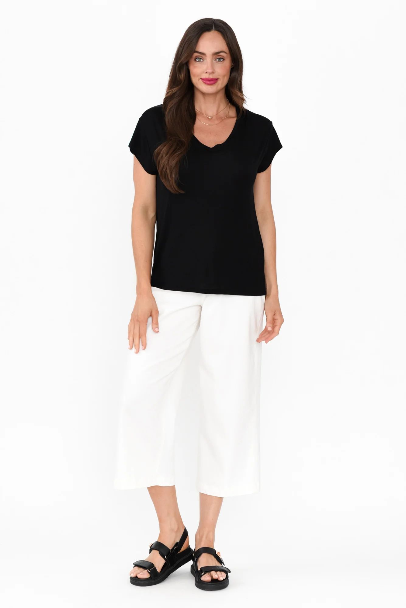 Jenkins Black Modal Tee