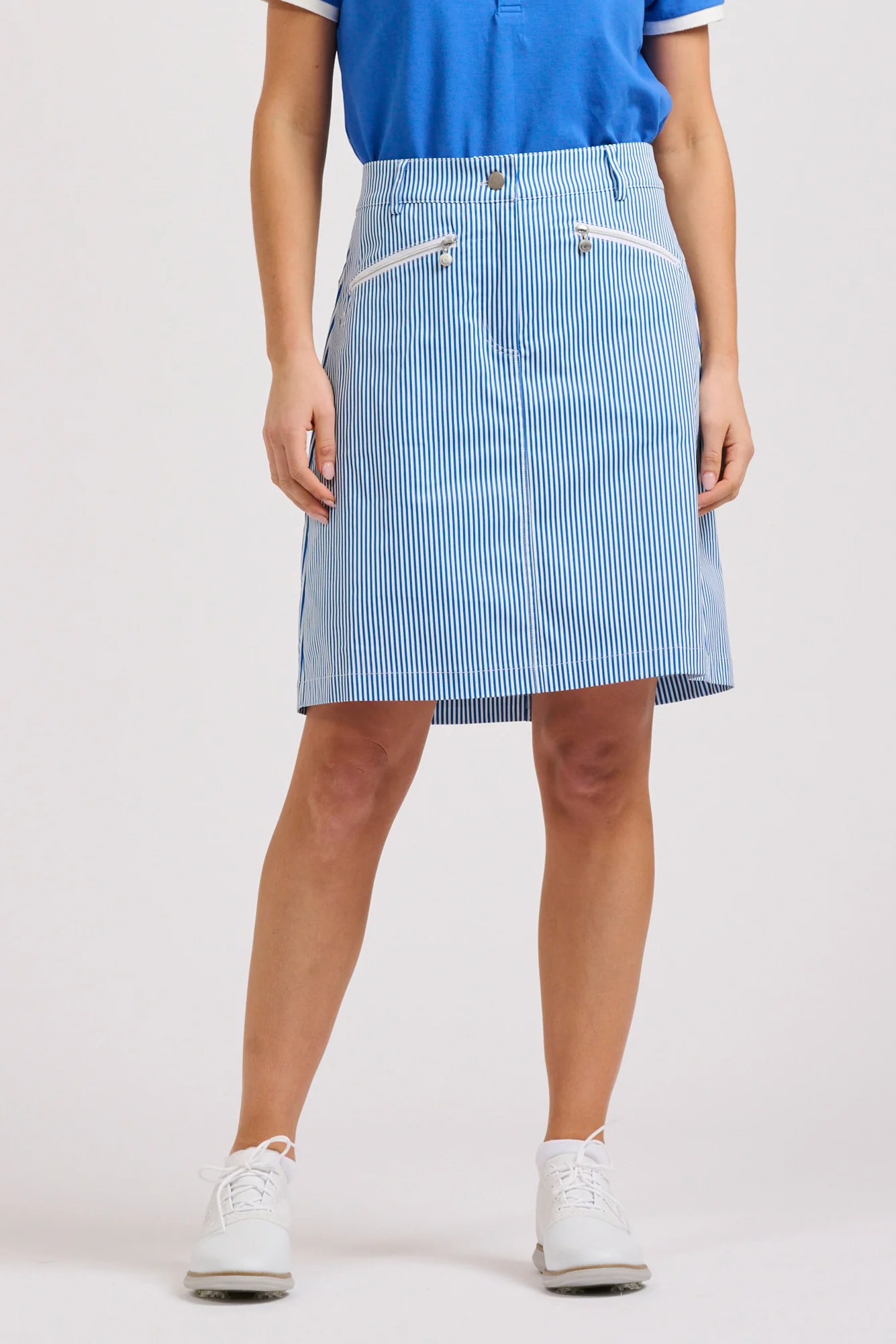 Portsea Blue Stripe Pocket Skort