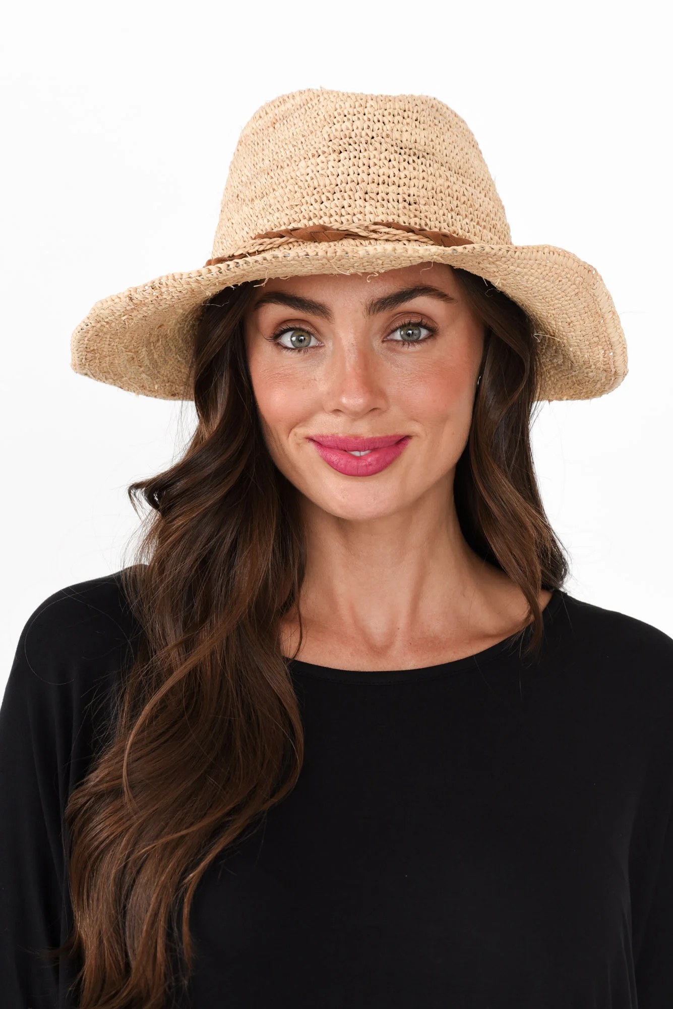 Marjo Natural Raffia Cowboy Hat