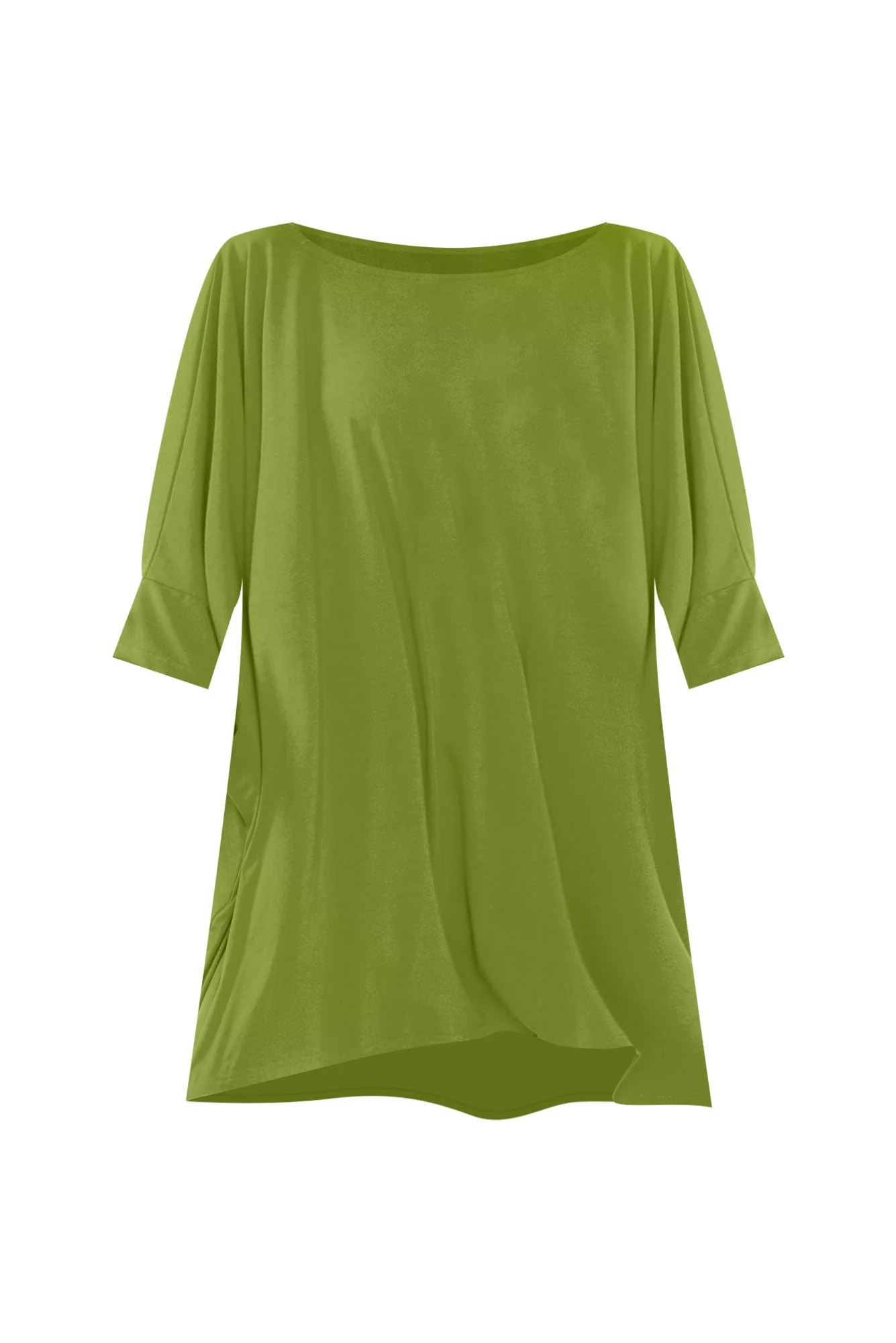Kelsier Green Bamboo Batwing Top
