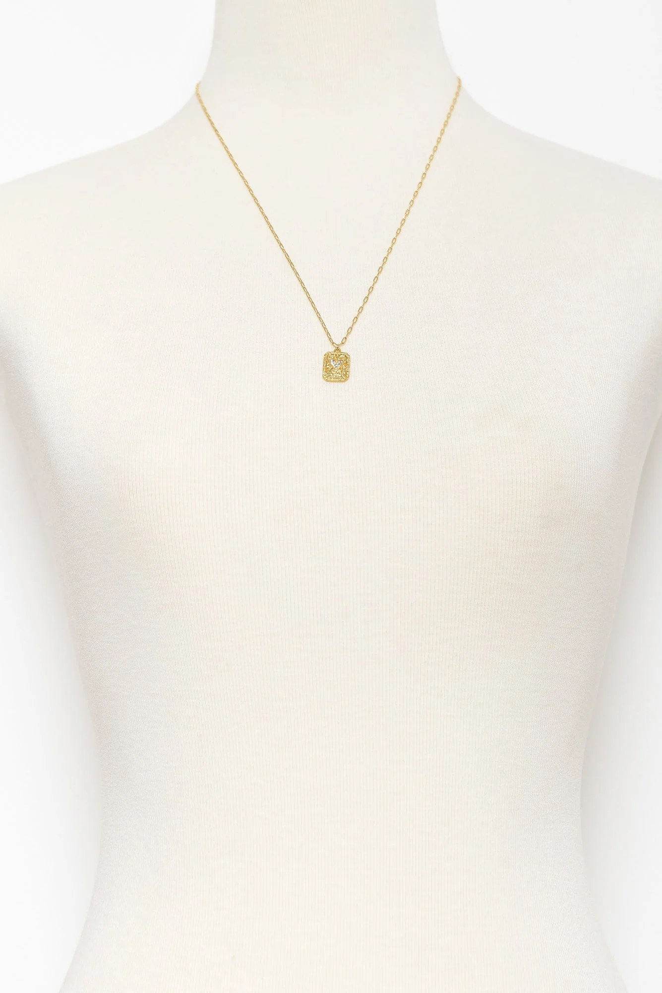 Wrenley Gold Heart Necklace