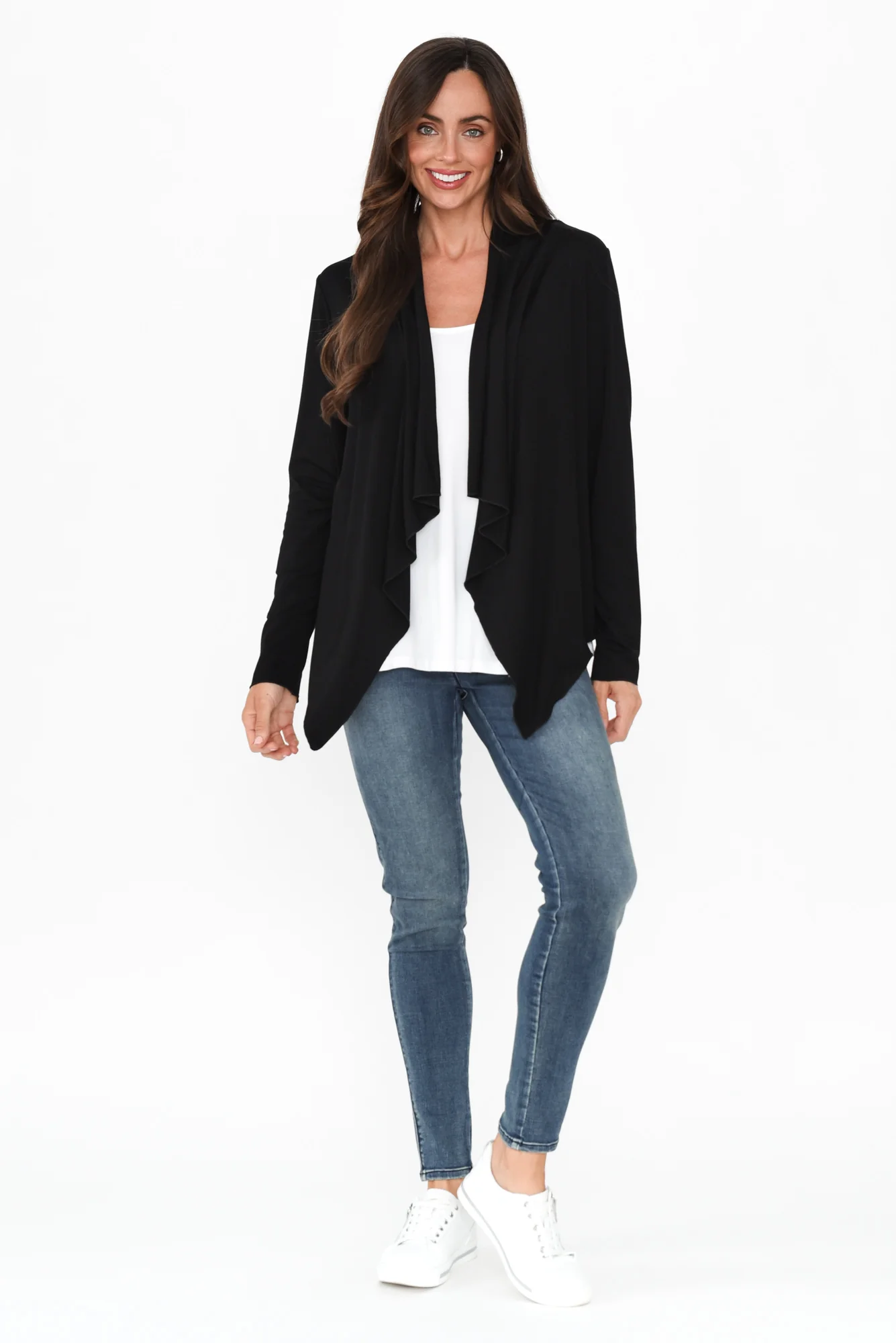 Joni Black Bamboo Cardigan