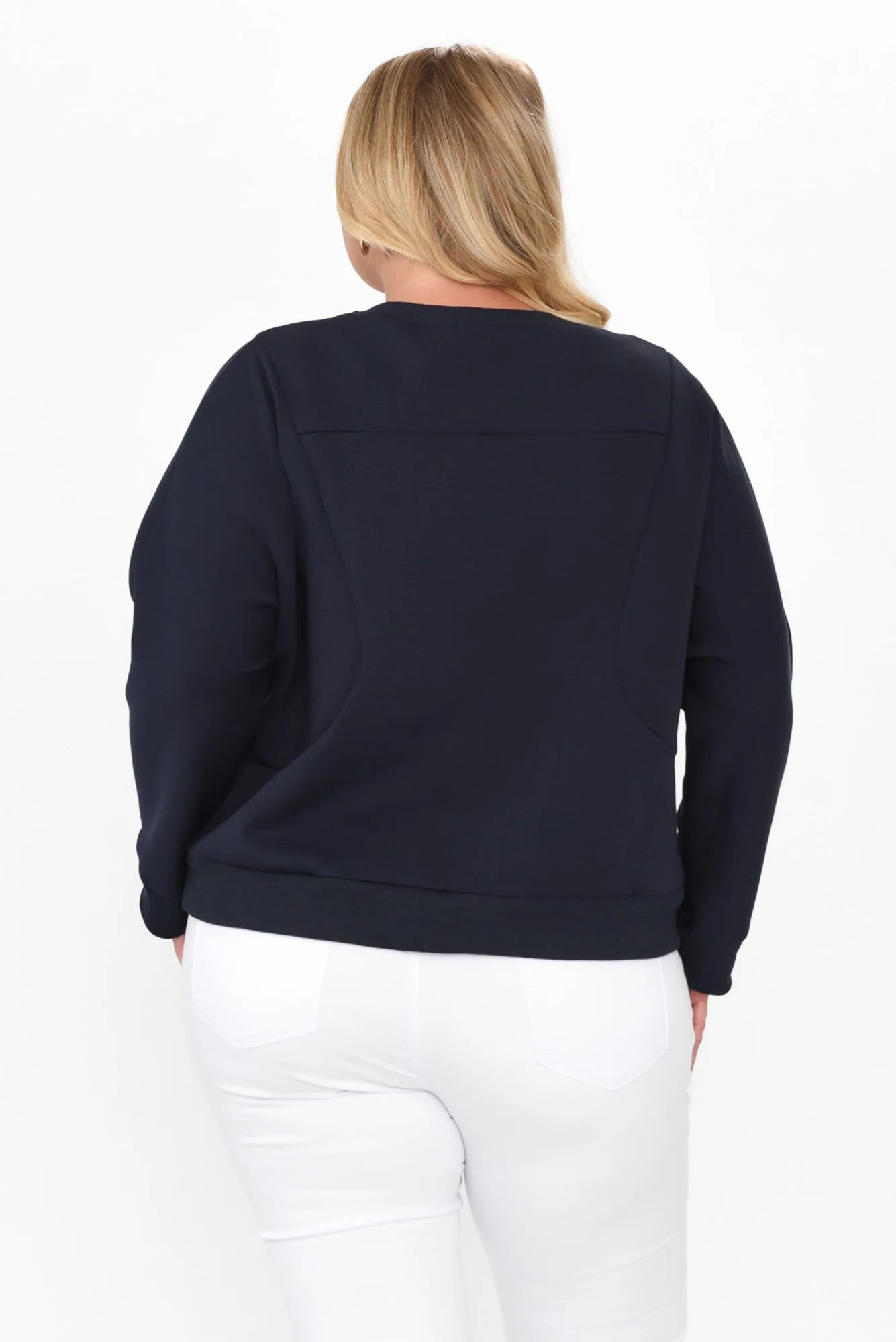 Bronwen Navy Pocket Sweater