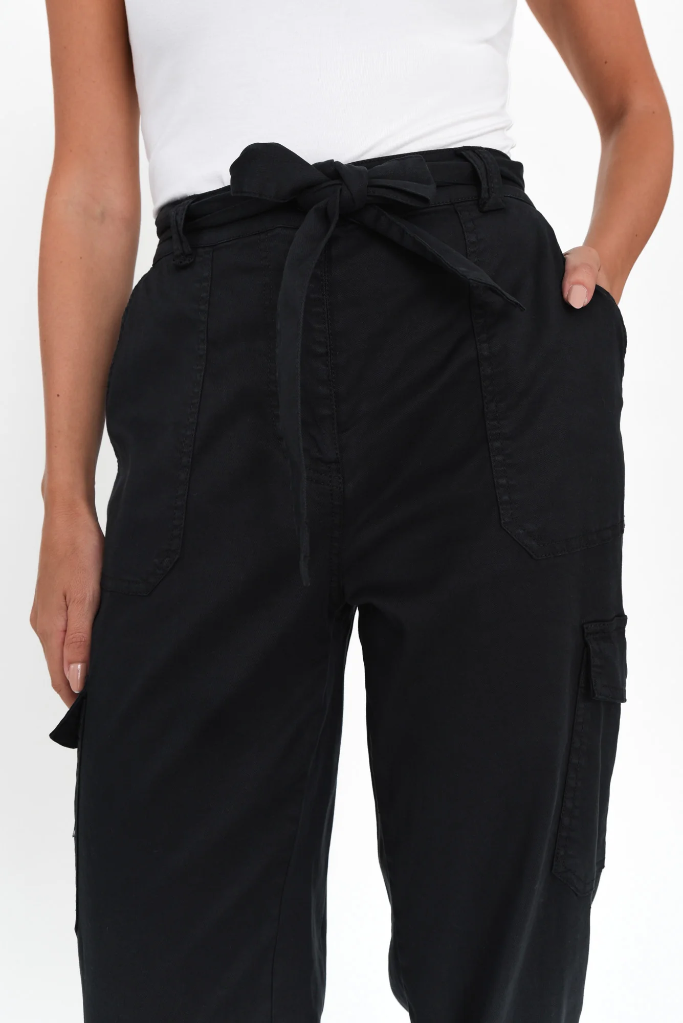 Canterbury Charcoal Lyocell Cargo Pants